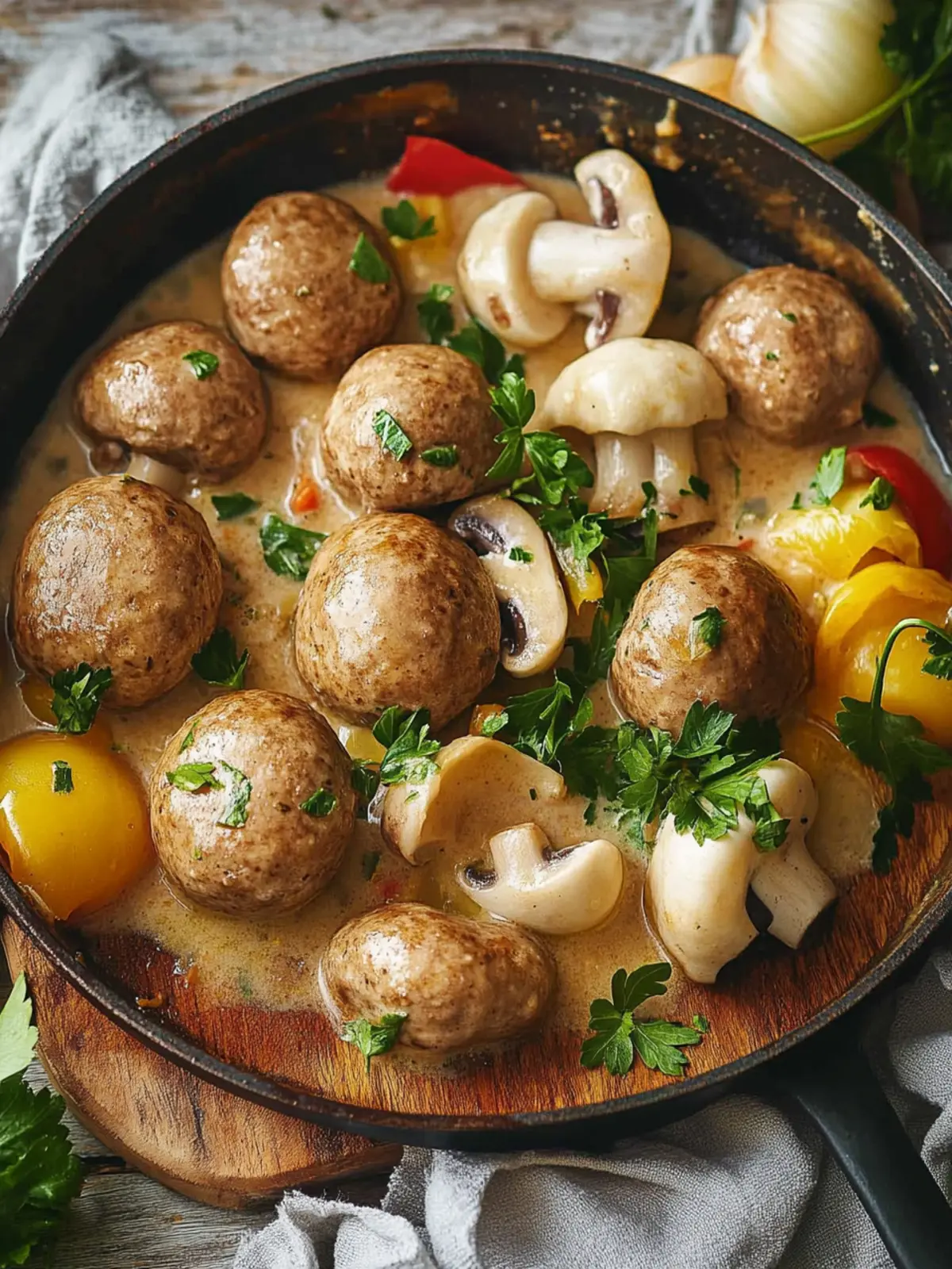 Pilz-Buletten-Pfanne