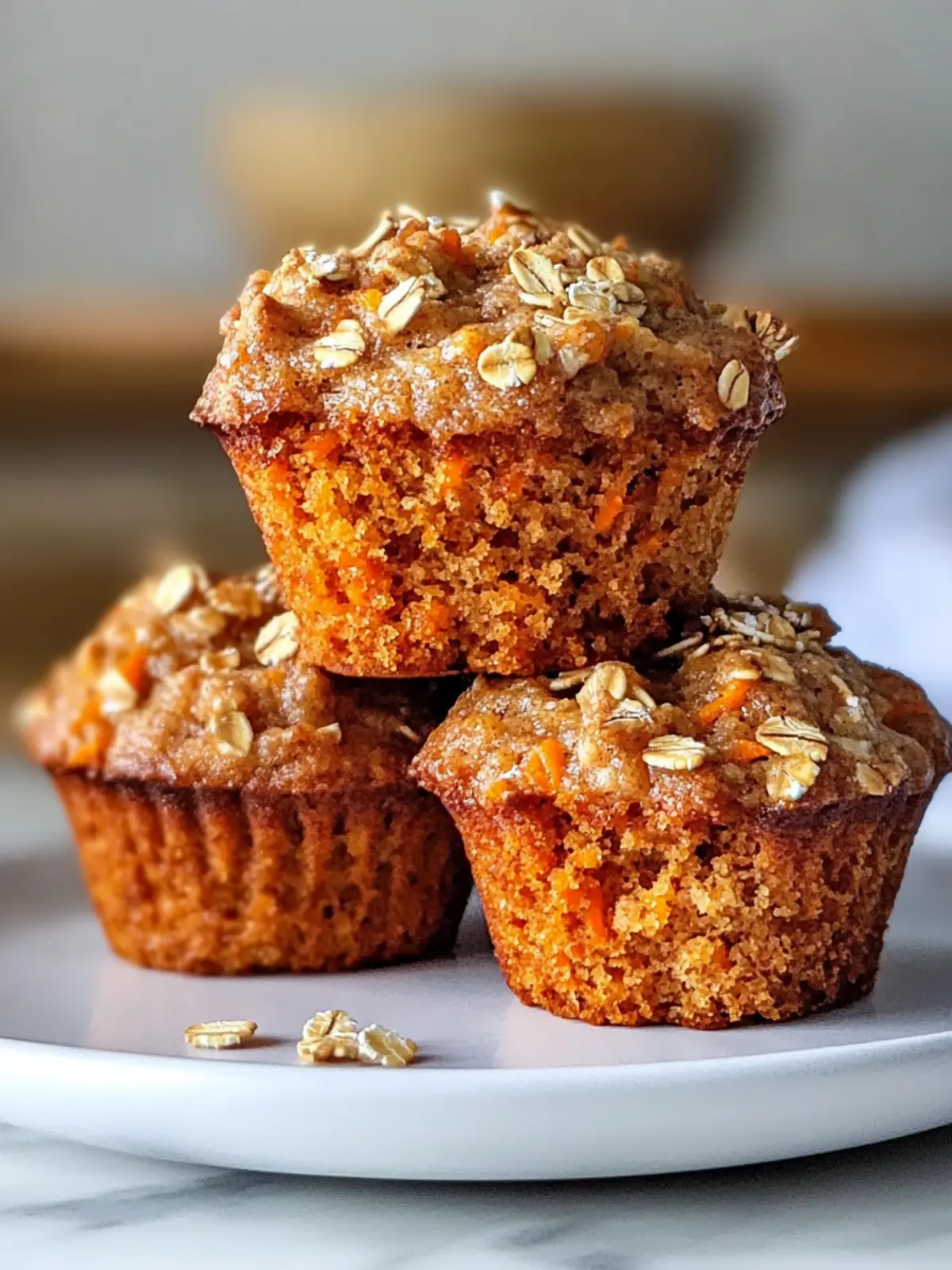 Karotten Haferflocken Muffins im Handumdrehen