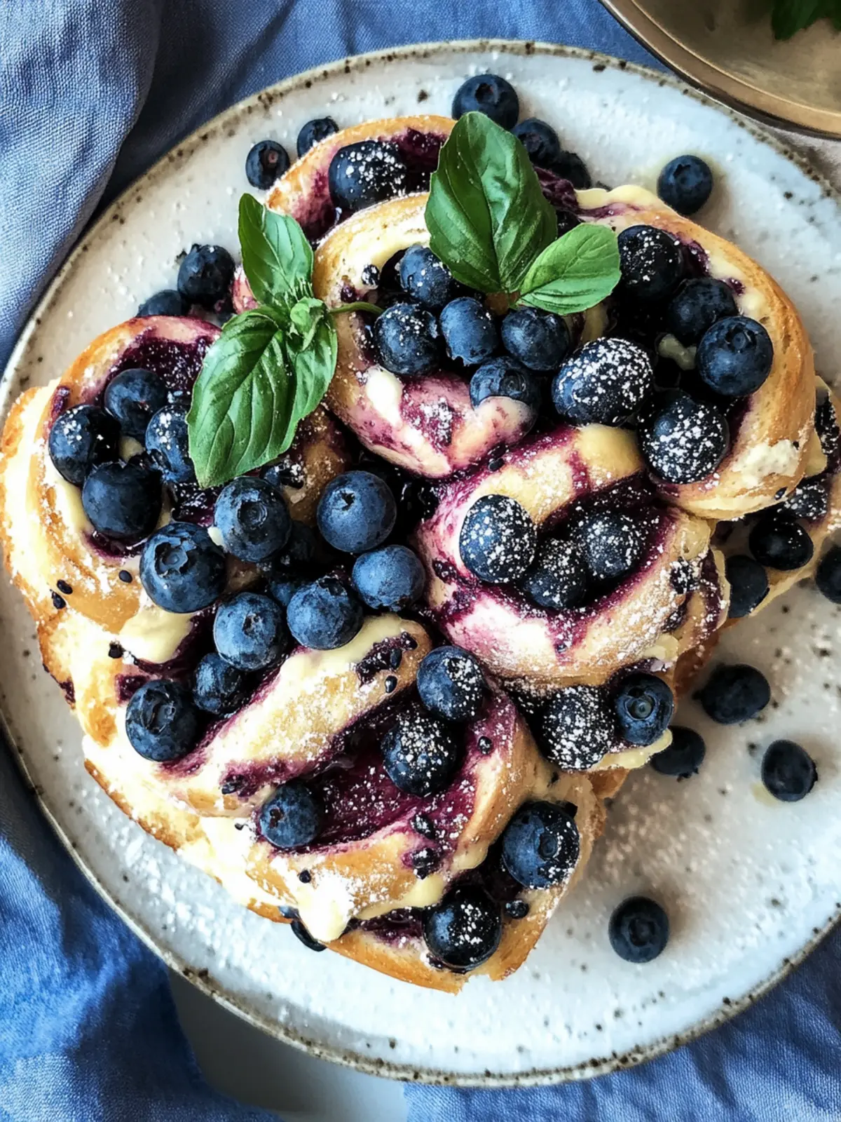Vegane Heidelbeerbrötchen