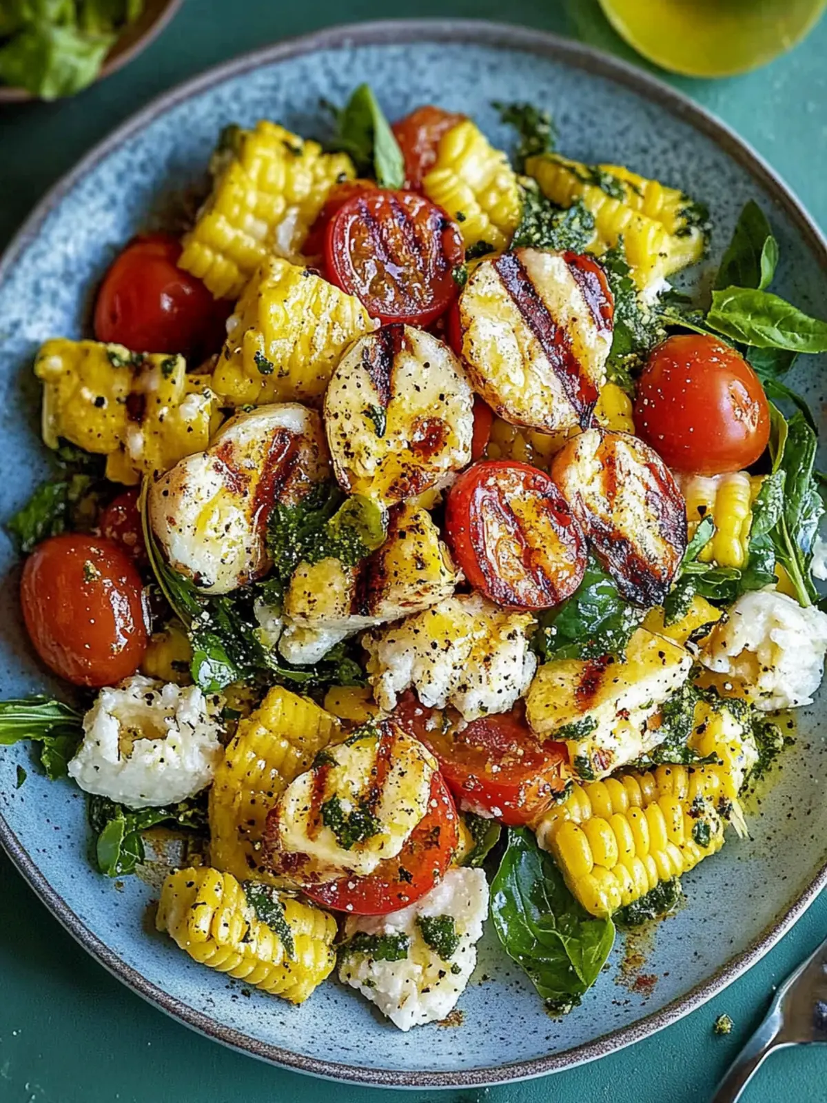 Gegrillter Maissalat