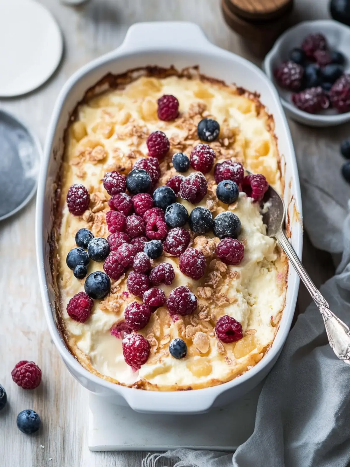 This sweet quark casserole has more protein than a protein shake - and that without sugar