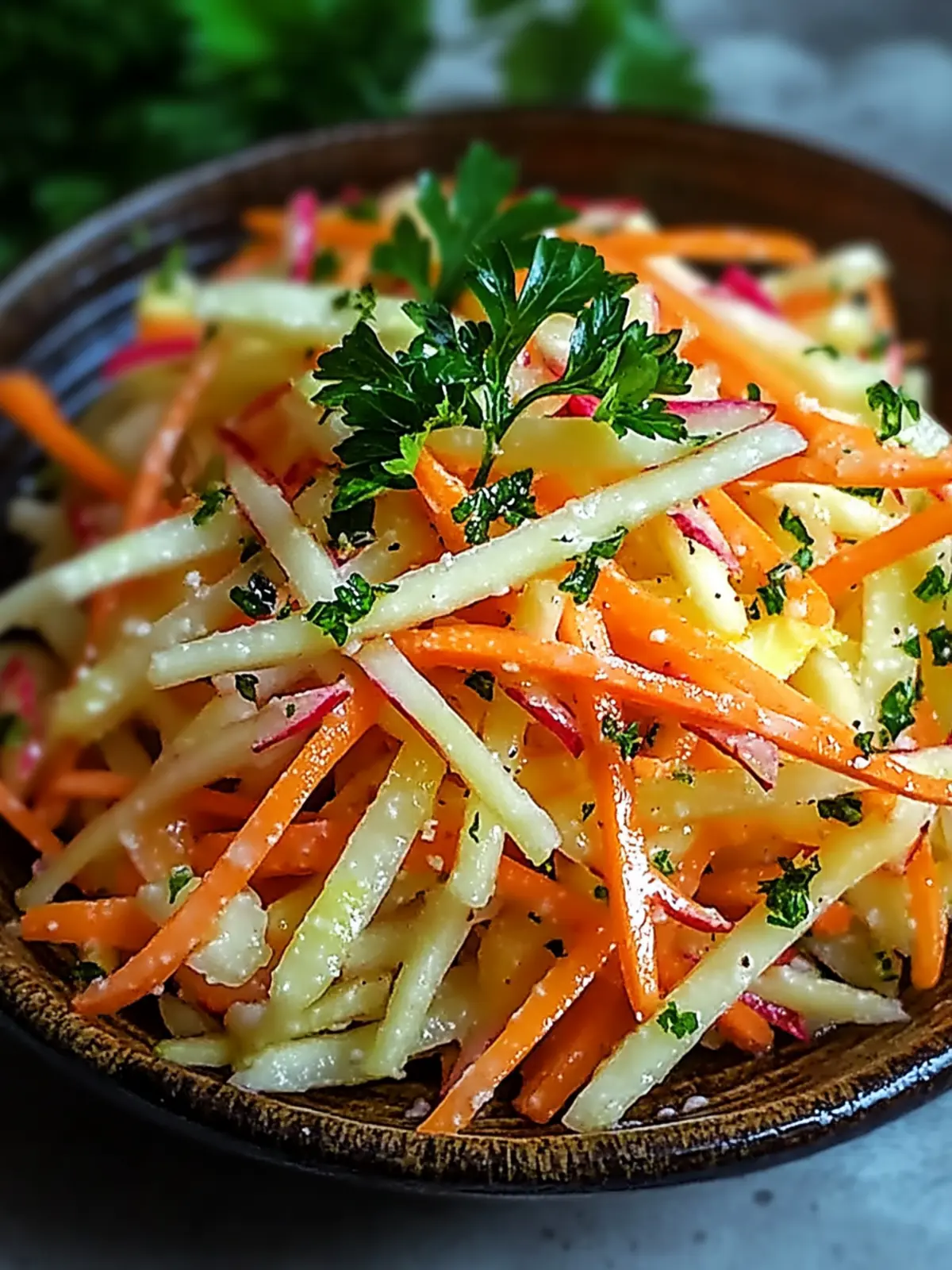 Kohlrabi-Karotten-Apfel-Salat