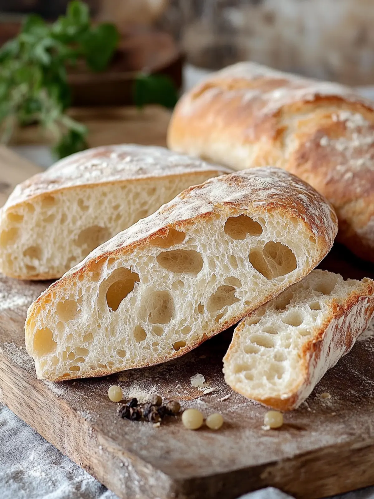 Selbstgemachtes Ciabatta