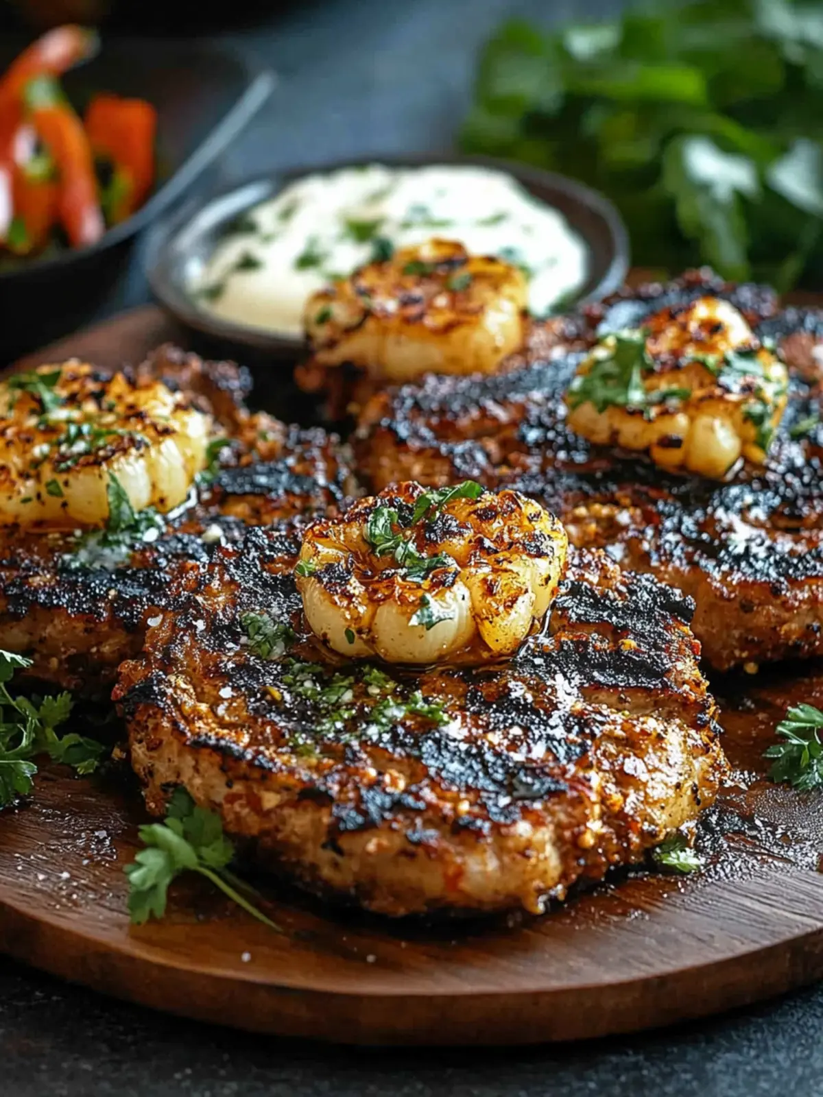 Scharf Gegrillte Blumenkohlsteaks