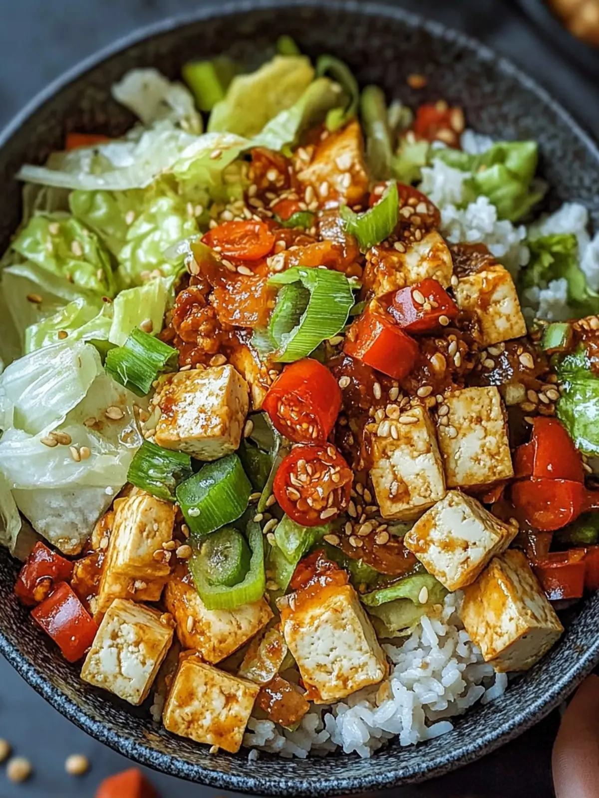 Tofu Kohlgemüse Pfanne