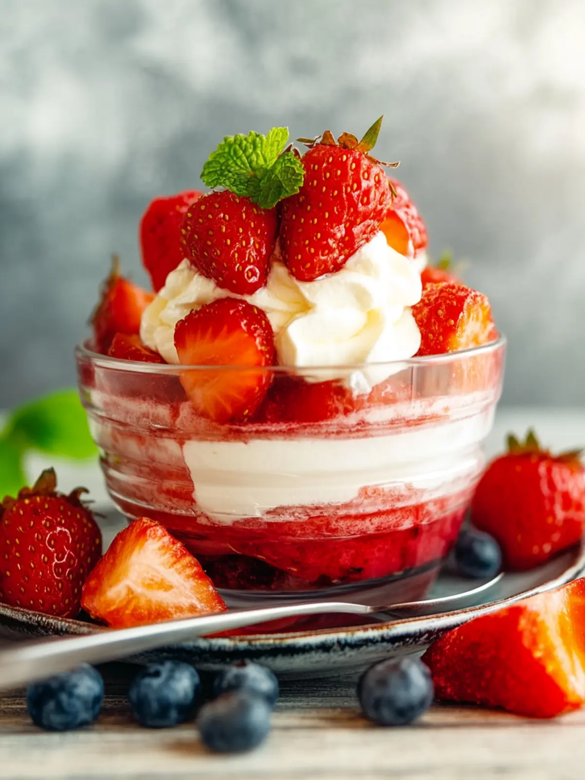 Erdbeer-Mascarpone-Creme-Dessert