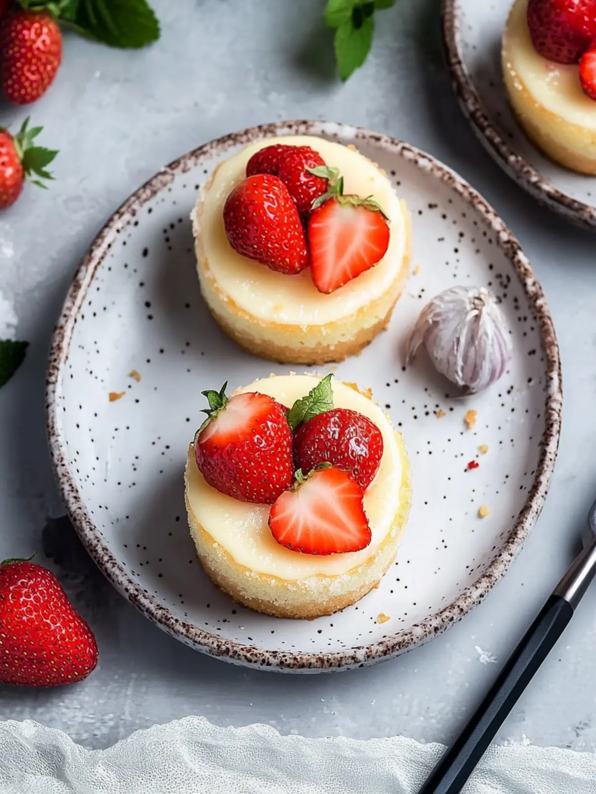 Mini-Erdbeer-Cheesecakes
