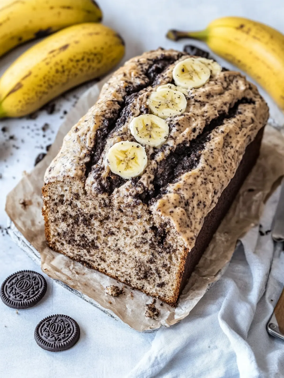 Veganes Oreo-Bananen-Brot - So saftig wie noch nie