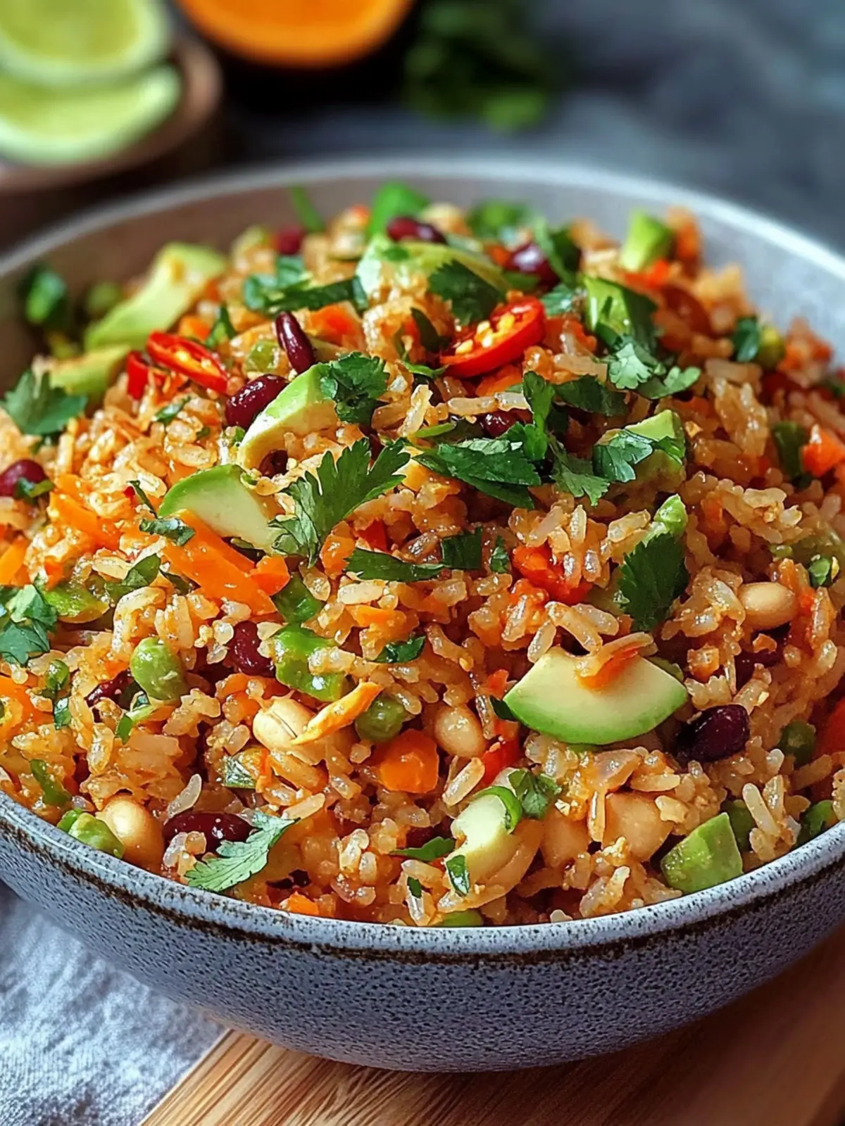 Crispy rice salad peanut chili: the perfect recipe for summer