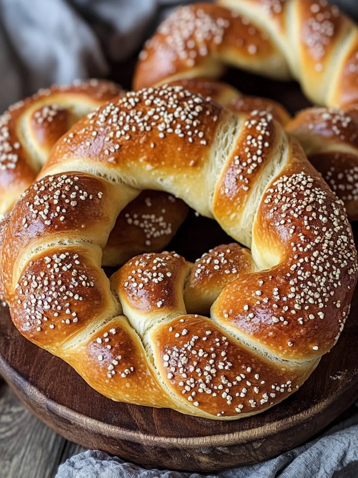 Vegane weiche Brezeln
