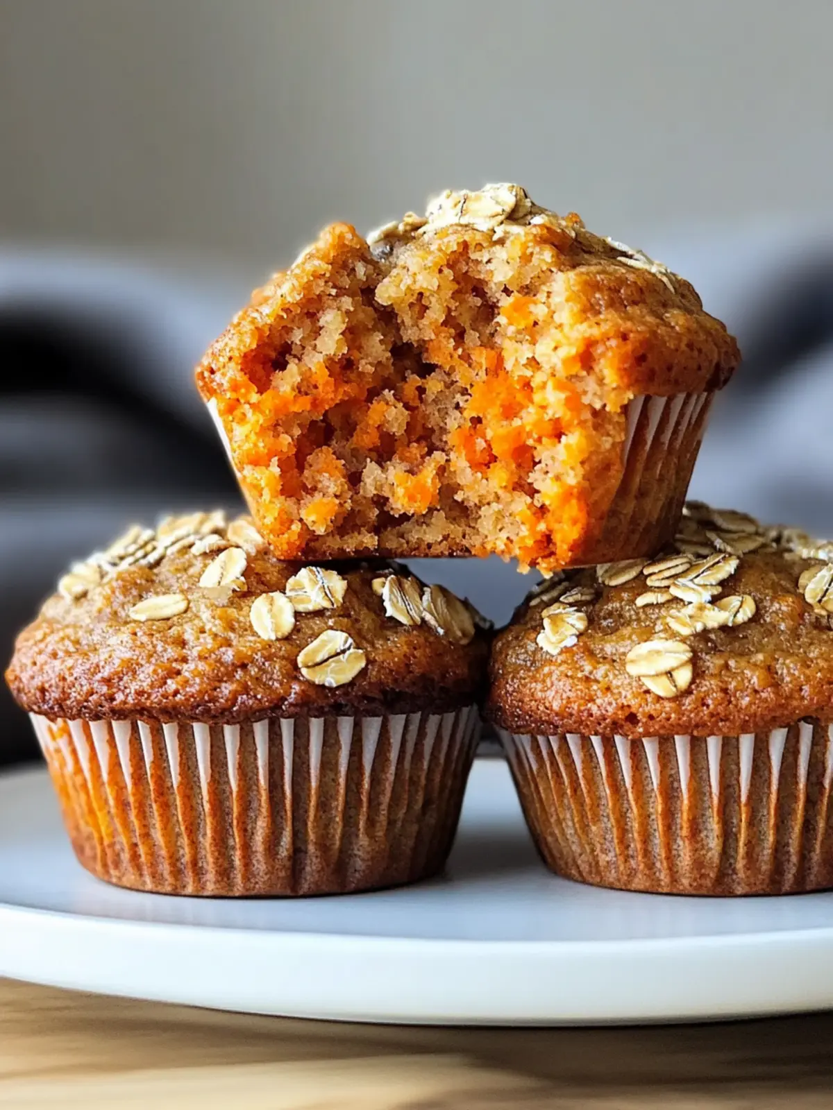 Karotten Haferflocken Muffins im Handumdrehen