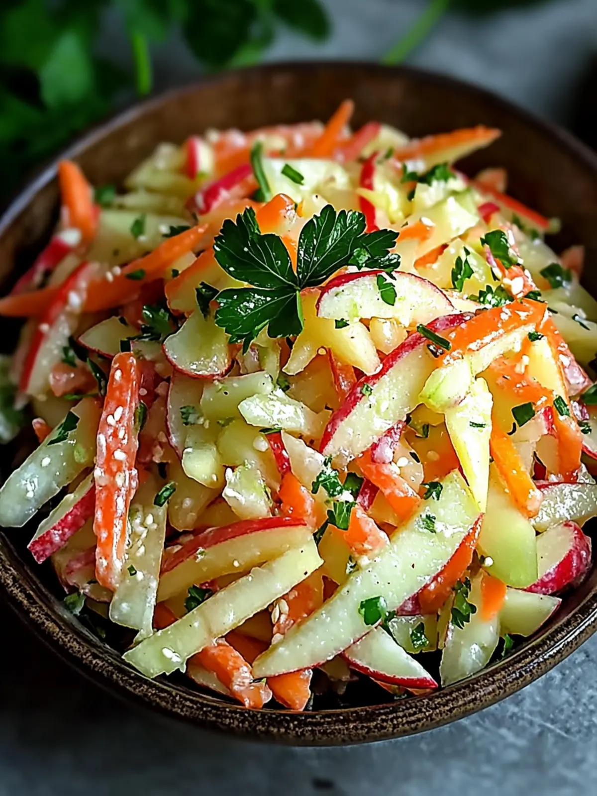 Kohlrabi-Karotten-Apfel-Salat