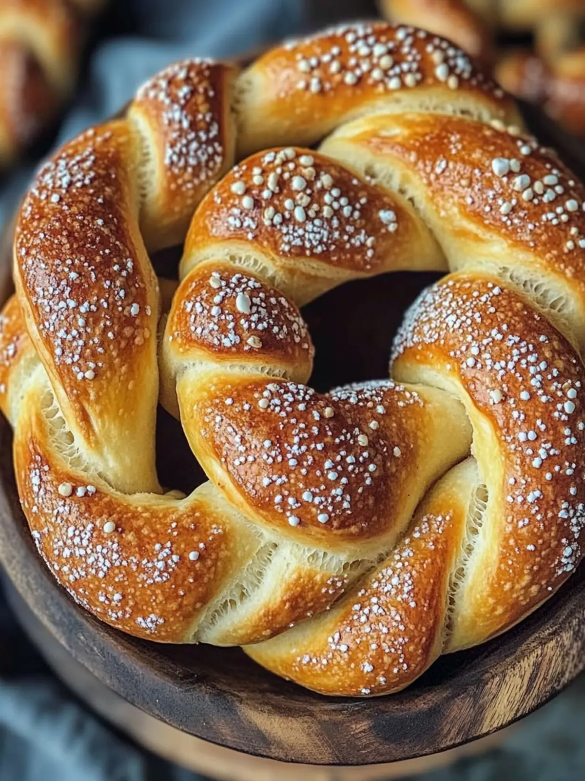 Vegane weiche Brezeln
