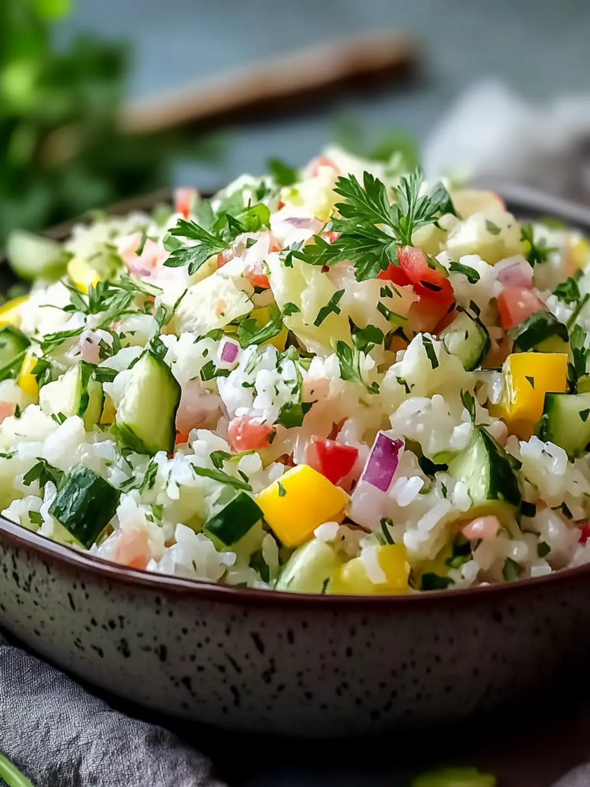 Klassischer Reissalat mit Gemüse – einfach & frisch für jeden Anlass