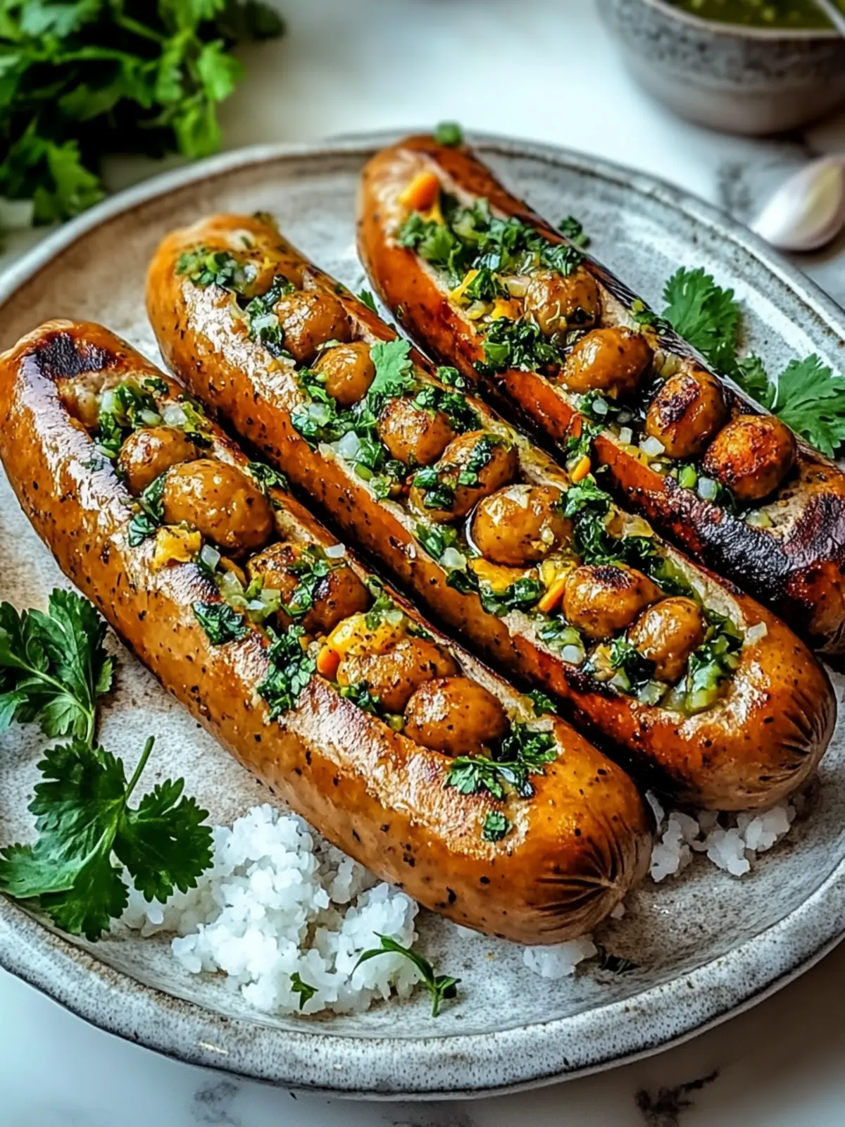 Herzhafte Kichererbsen-Linsen-Wurst mit Gewürzen