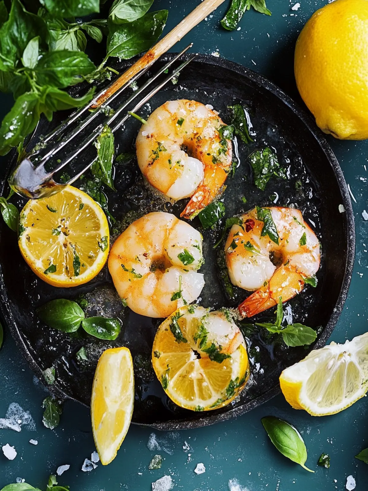 Zitronen-Knoblauch-Garnelen