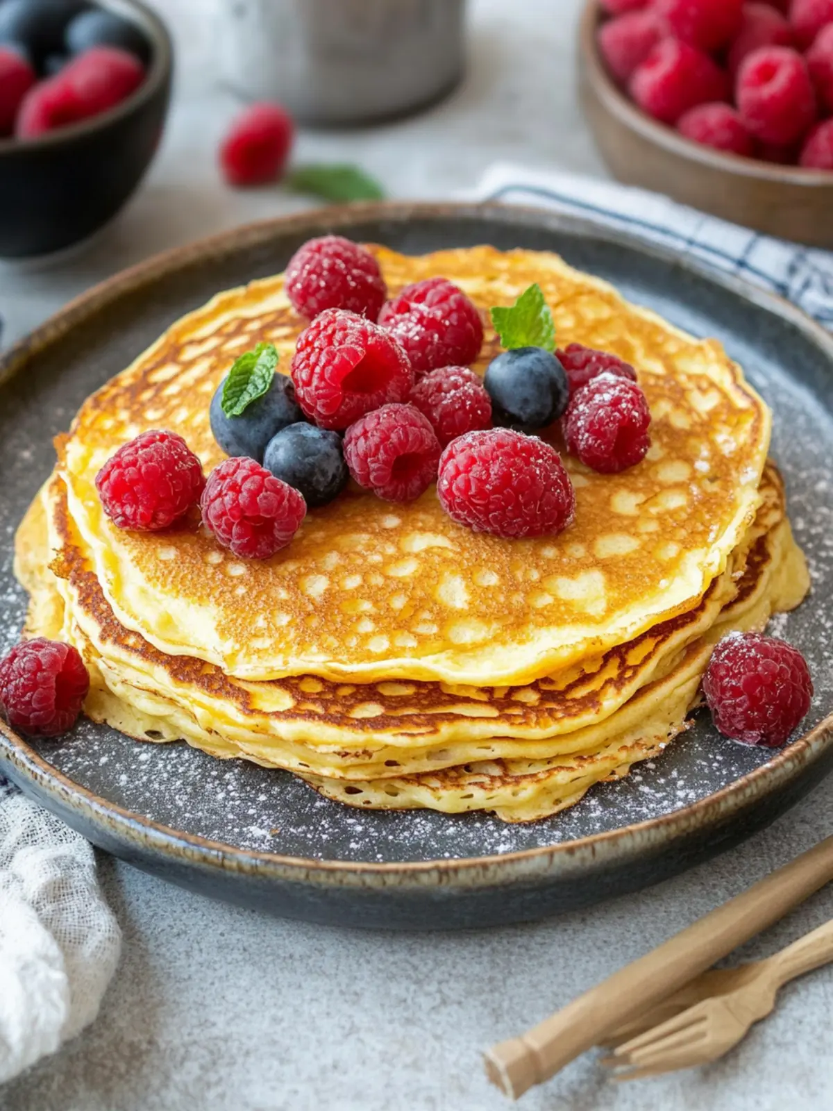 Schnelle Low Carb-Pfannkuchen ohne Mehl
