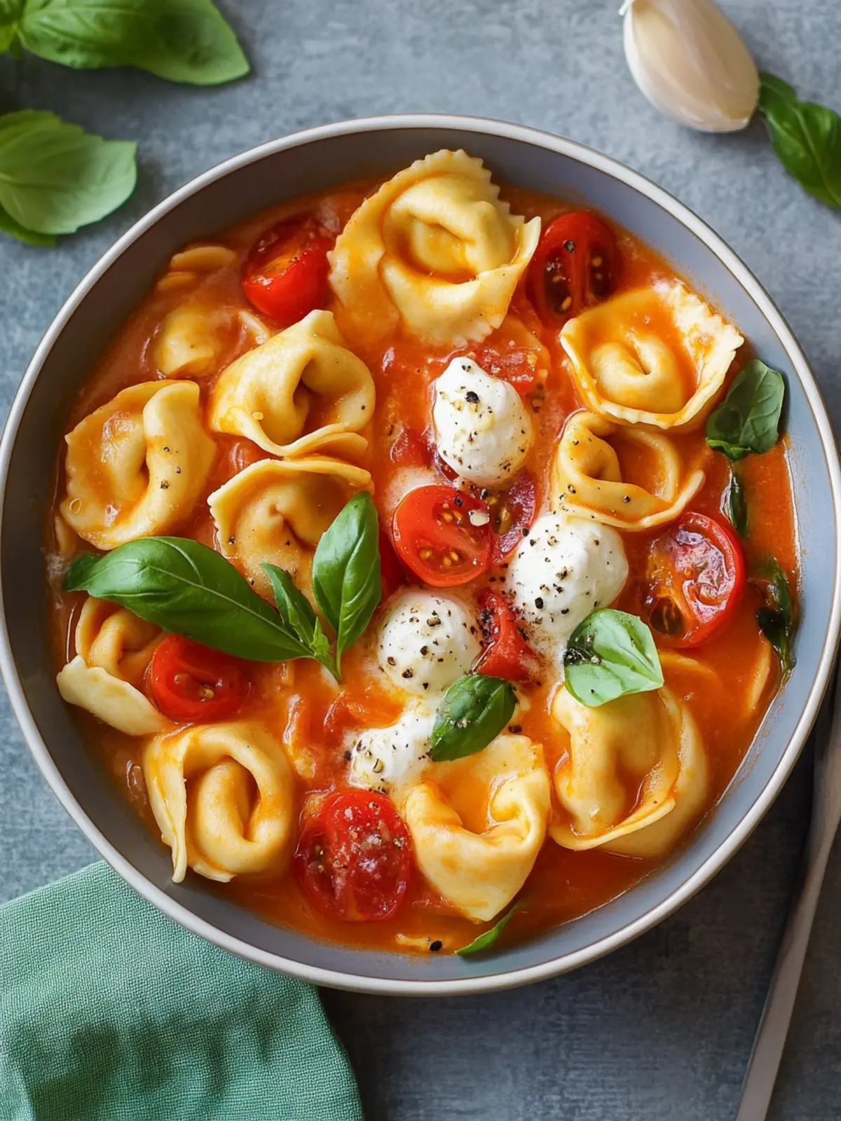 Tortellini-Spieße Tomate-Mozzarella
