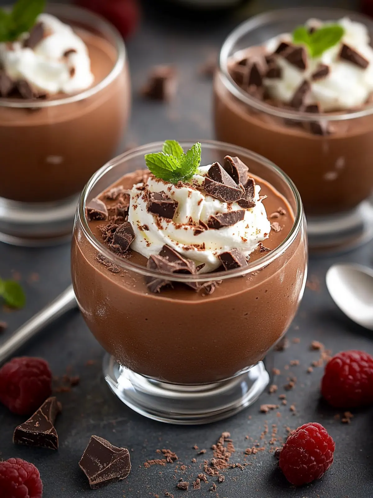 Einfache Mousse au Chocolat ohne Ei