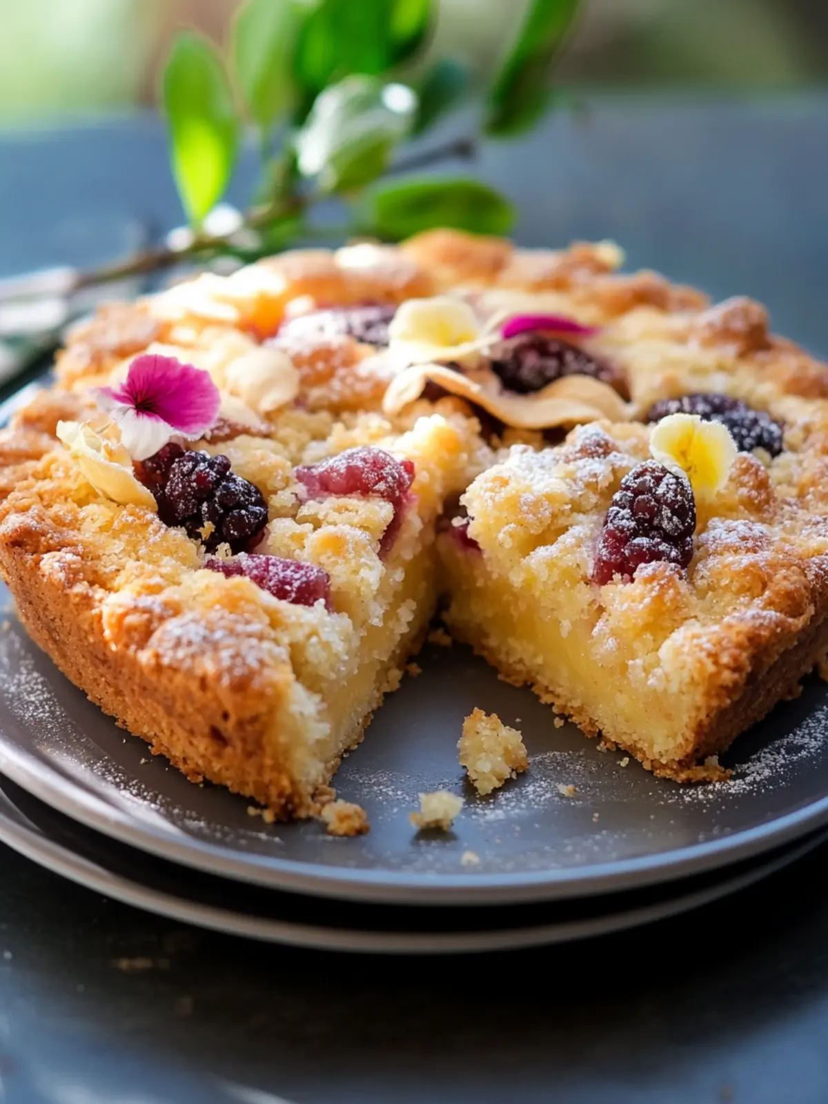 Pflaumenkuchen mit Streuseln