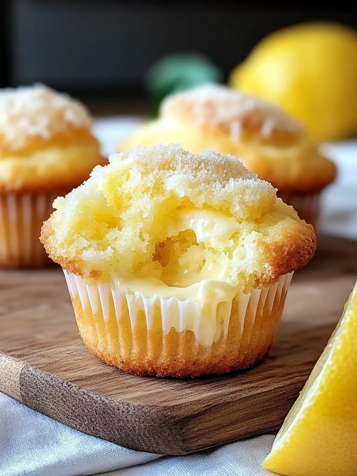 Zitronen-Creme-Käsekuchen-Muffins für den perfekten Genuss