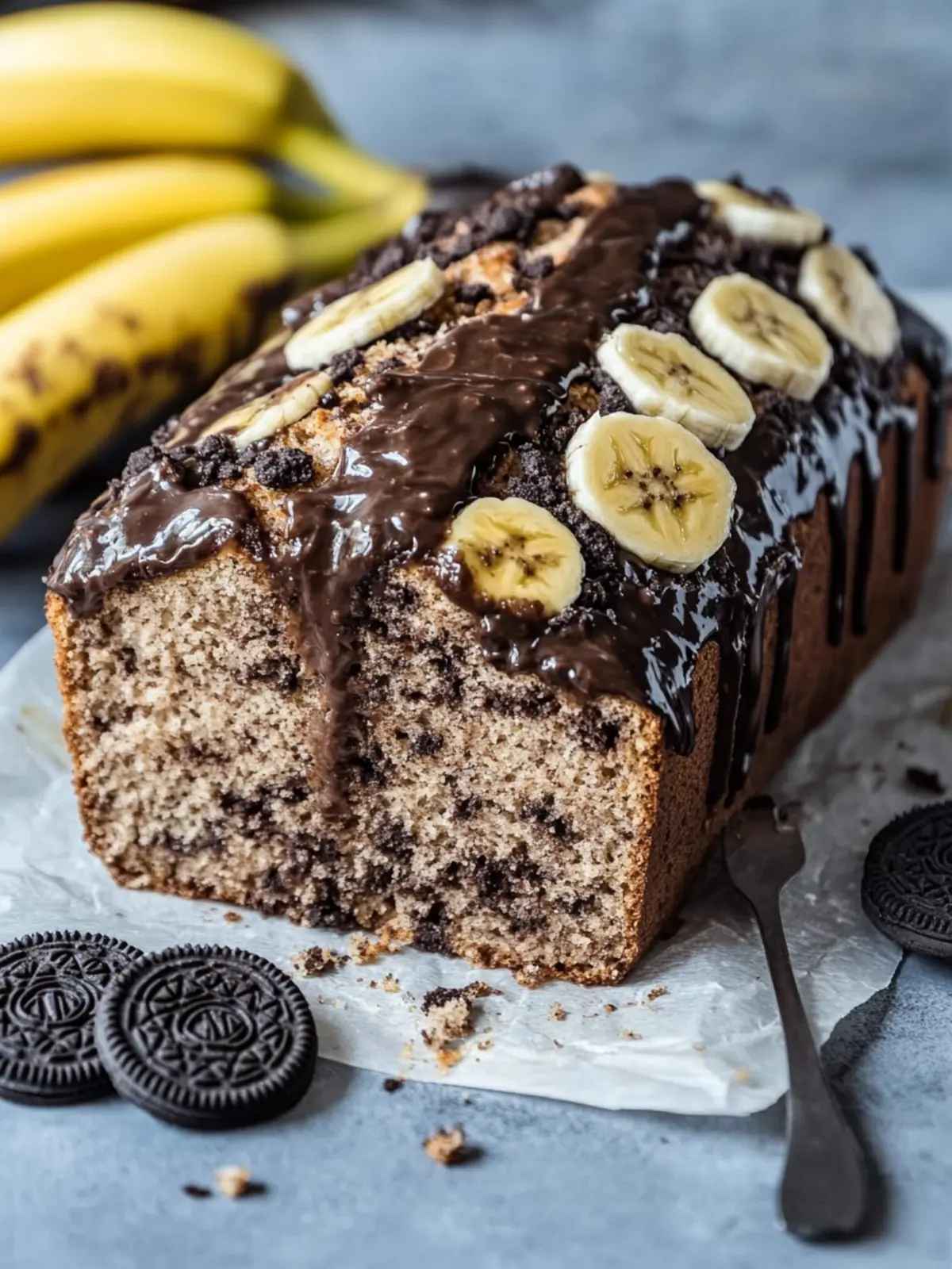 Veganes Oreo-Bananen-Brot - So saftig wie noch nie
