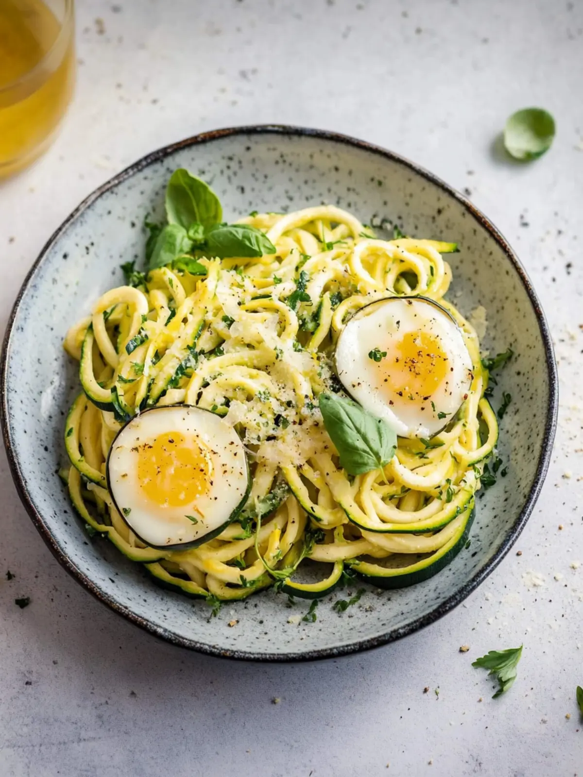 Zucchini-Ei-Nester: Das Rezept für Zoodles mit Spiegelei