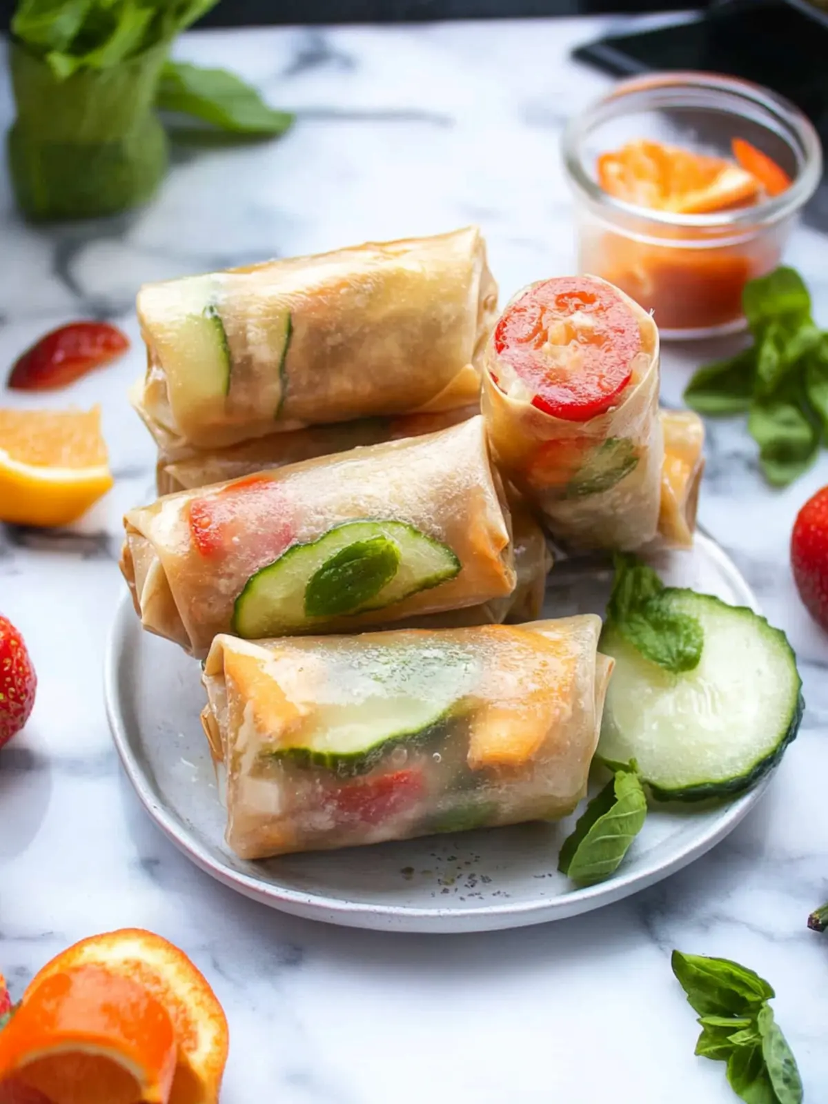 Luftfritteuse Frühlingsrollen