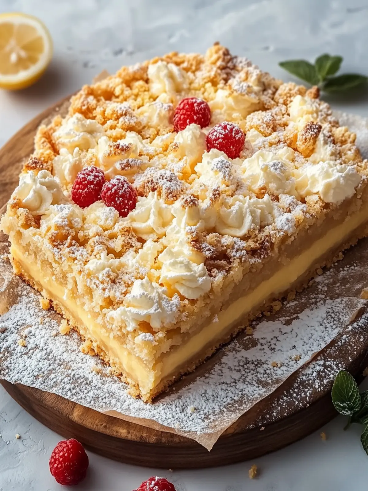 Streuselkuchen mit Pudding