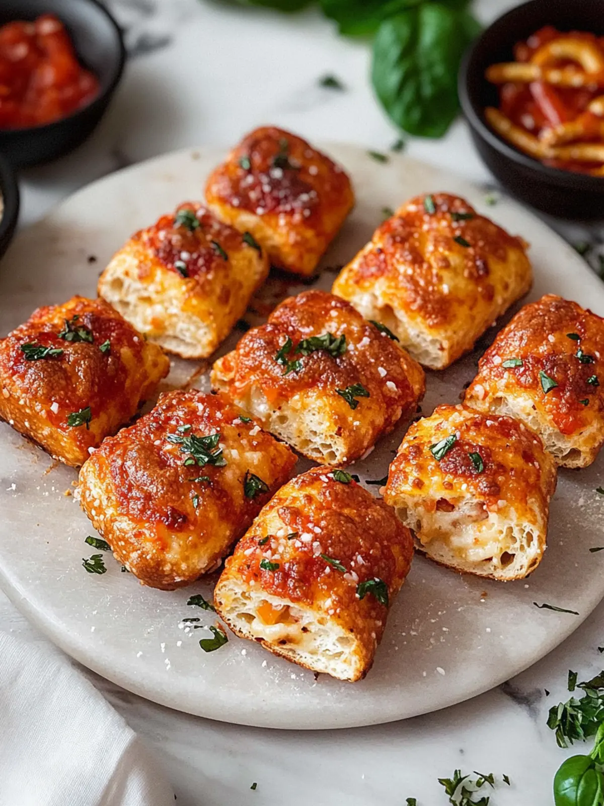 Pepperoni Pizza Brezel Nuggets