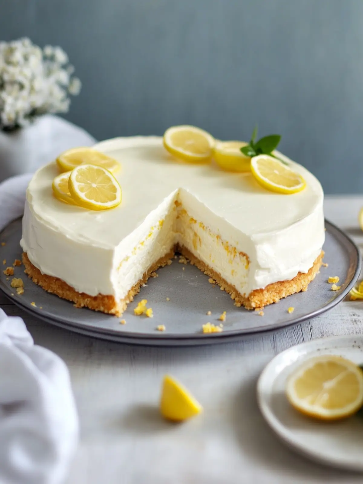 Philadelphia-Torte mit Zitrone – einfaches Rezept ohne Backen