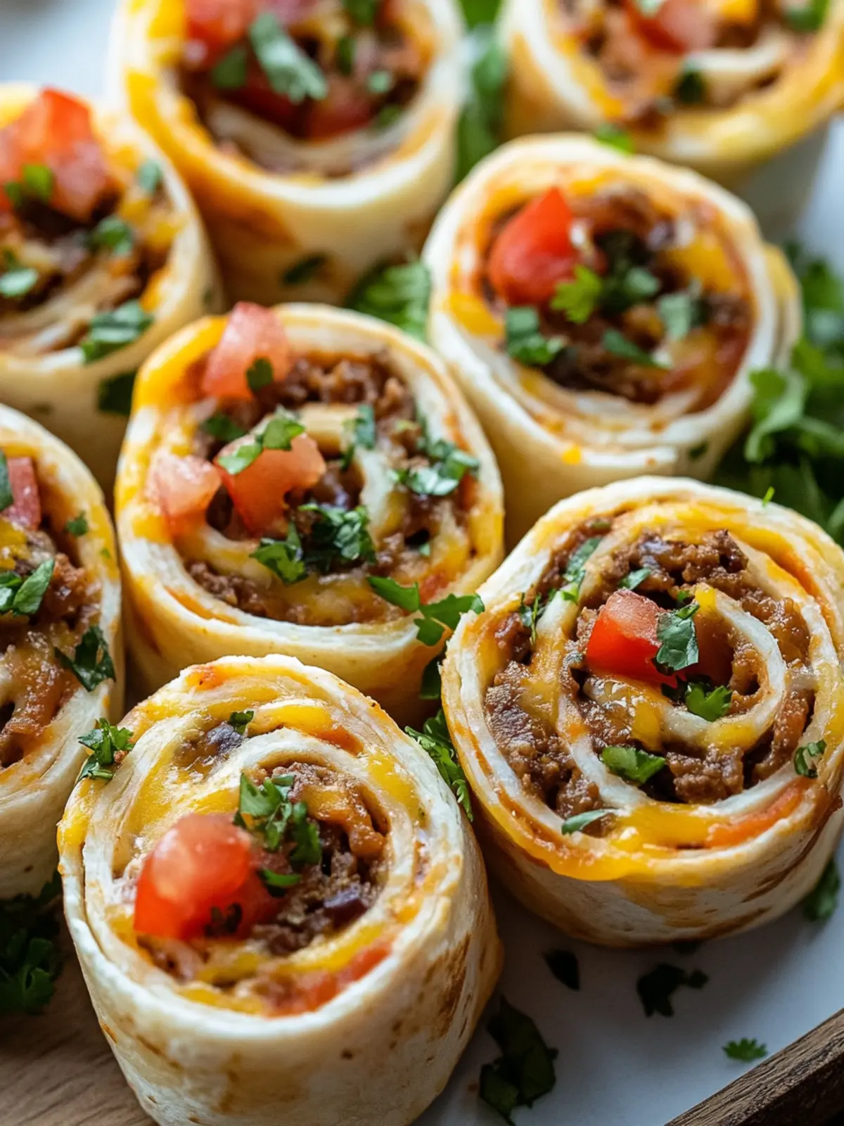Leckere Taco Pinwheels – Ideal für jede Party und Appetizer