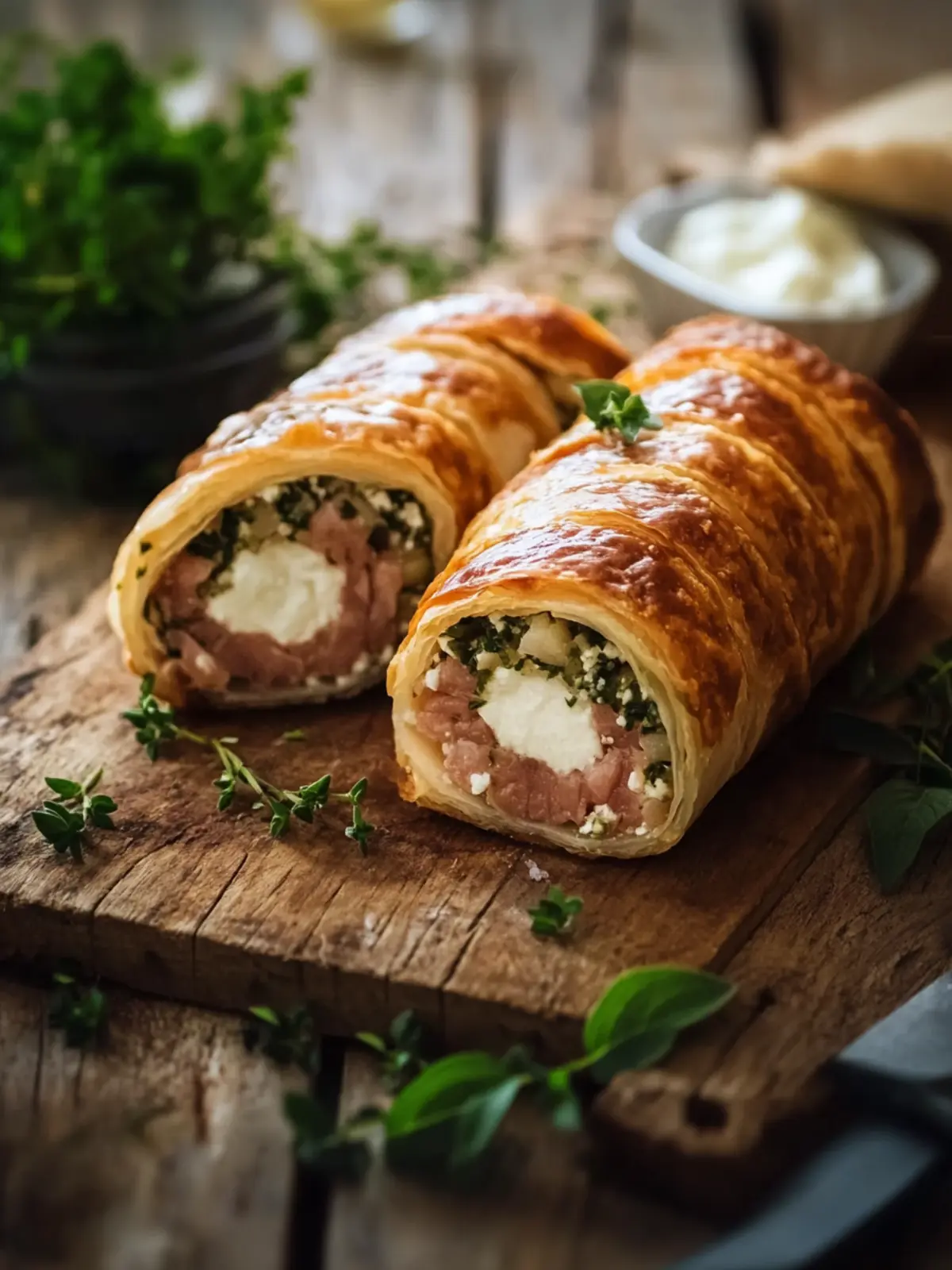 Salzige Rolle Rezept – Hackfleisch-Blätterteigrolle