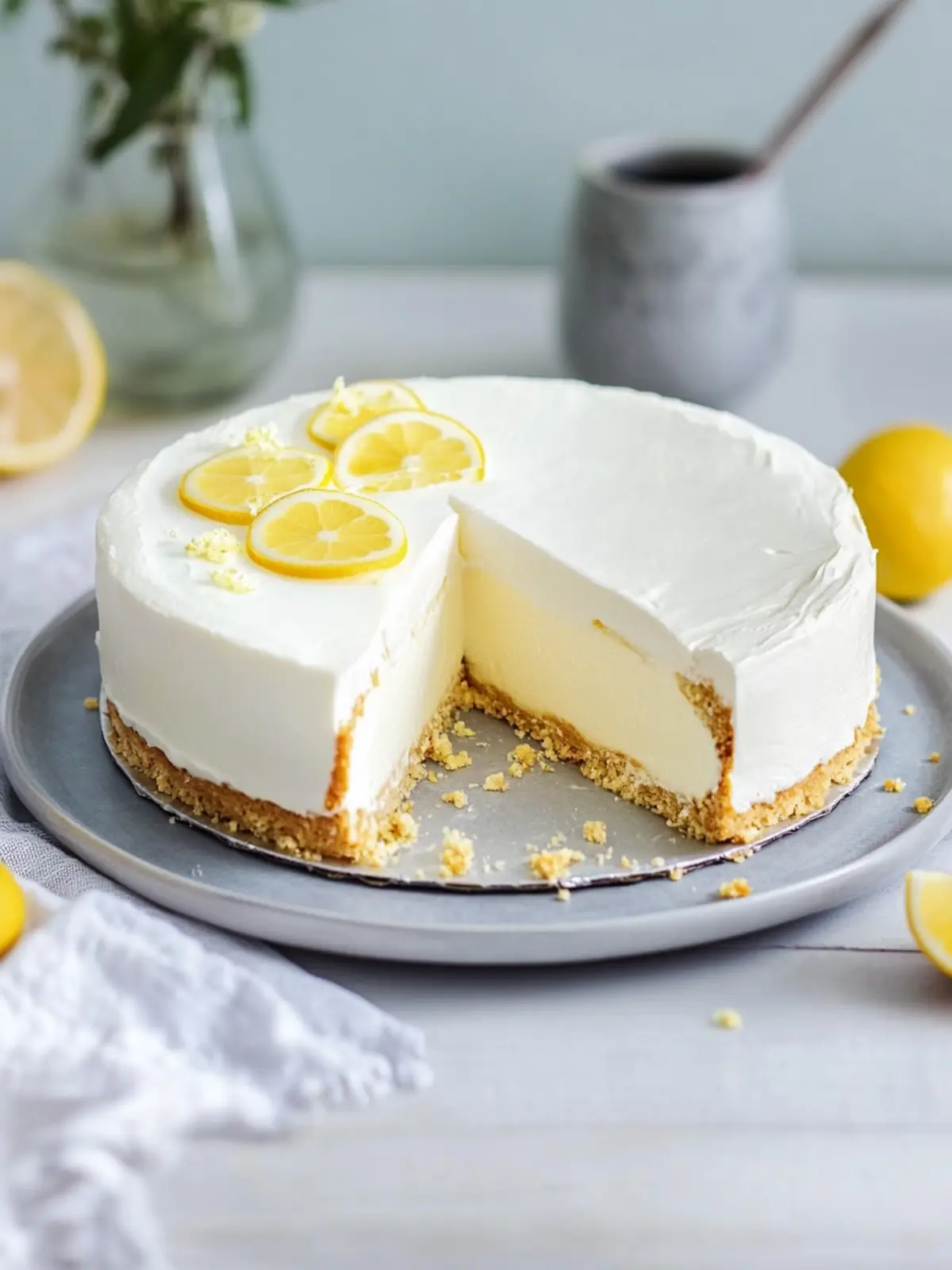 Philadelphia-Torte mit Zitrone – einfaches Rezept ohne Backen