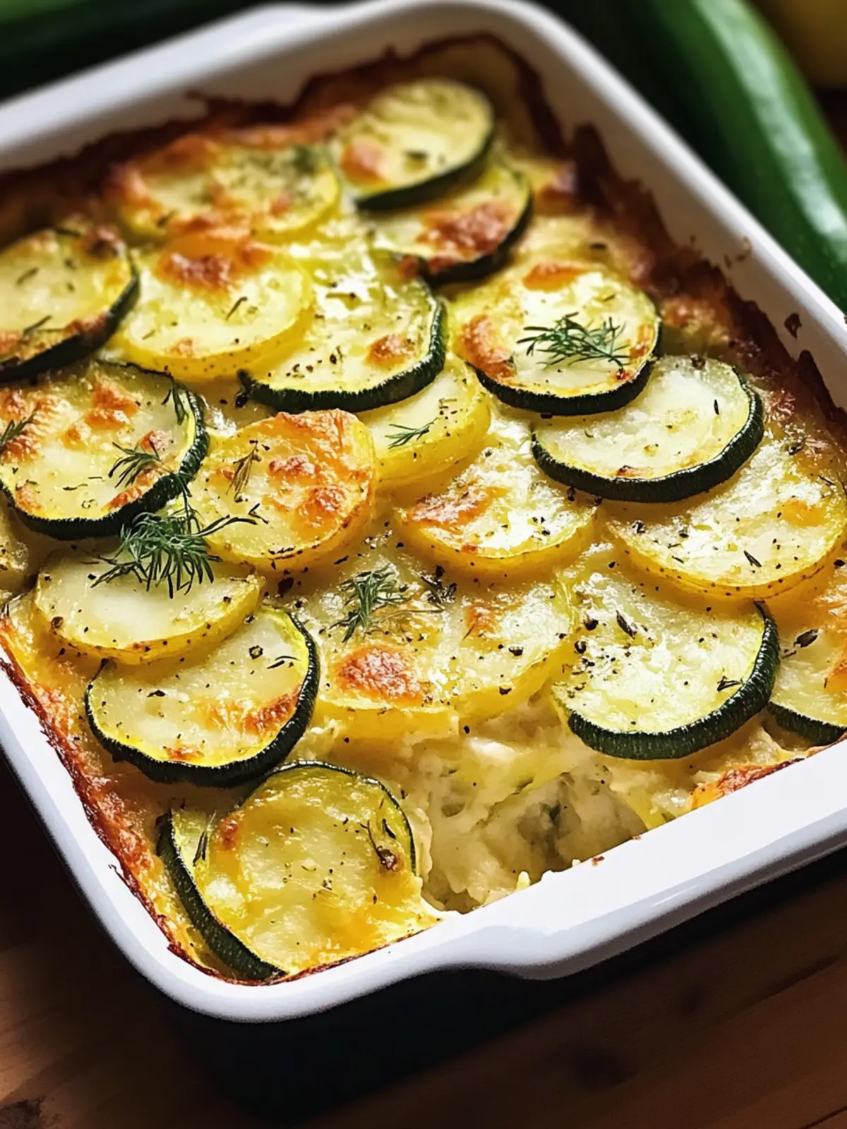 Potato-zucchini casserole for the whole family