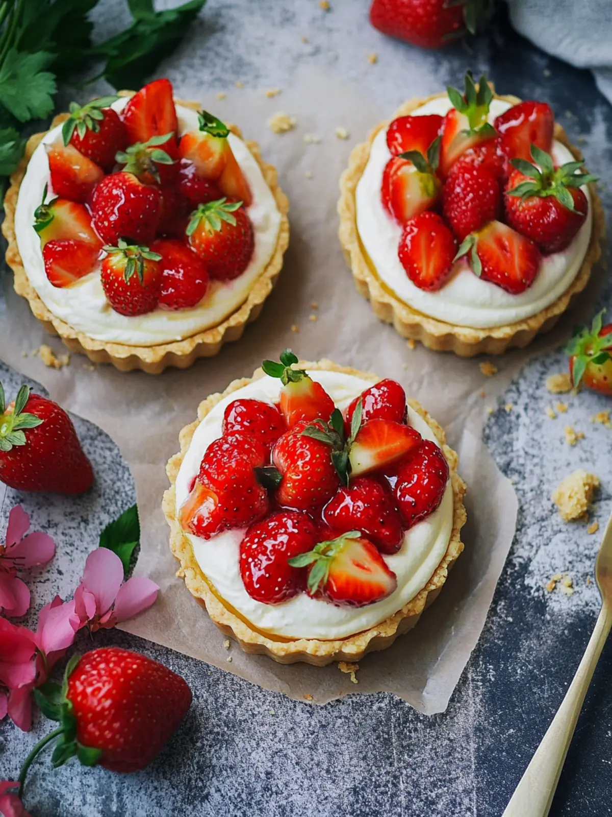 Erdbeer Mascarpone Tartelettes