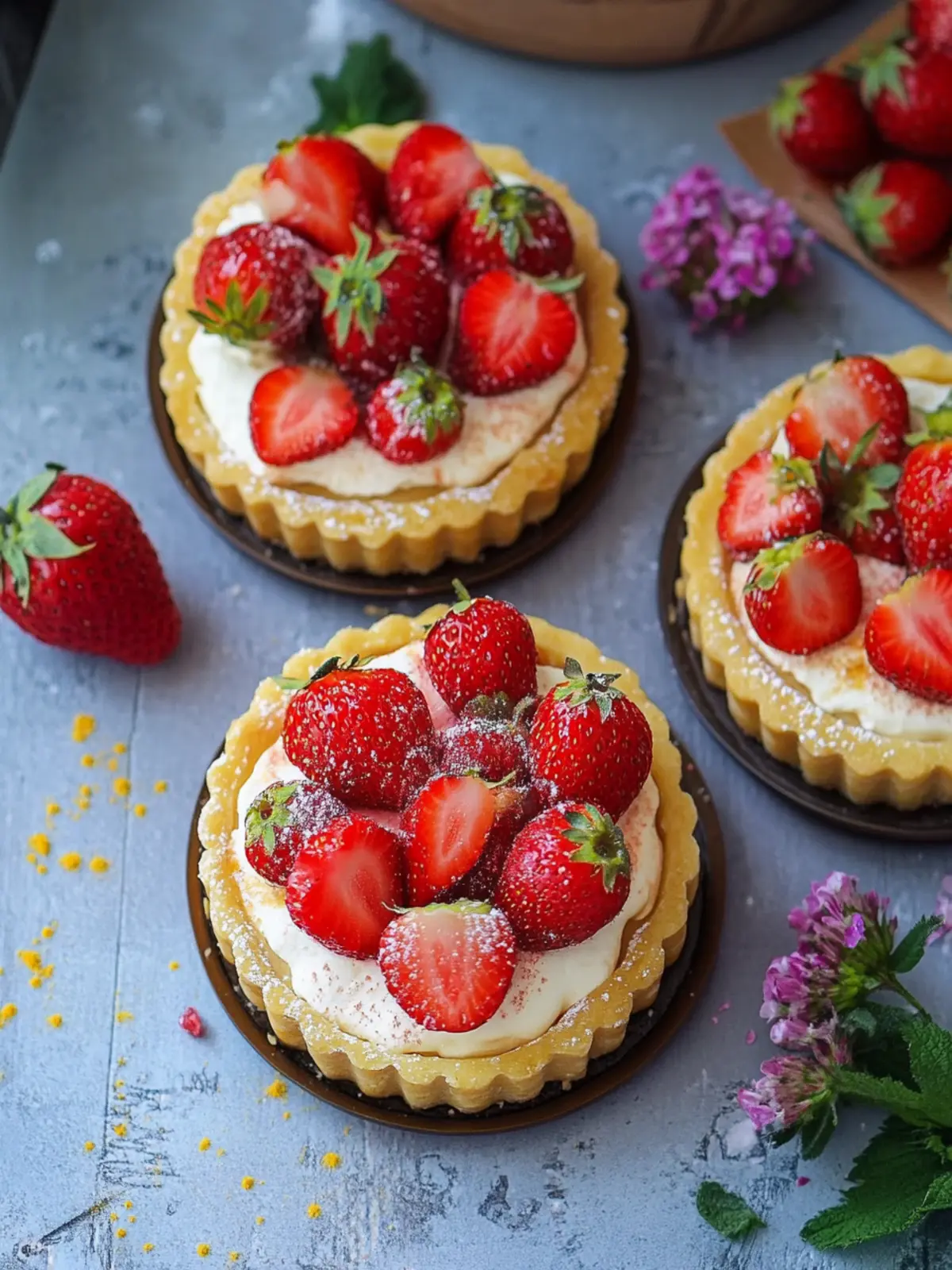 Erdbeer Mascarpone Tartelettes