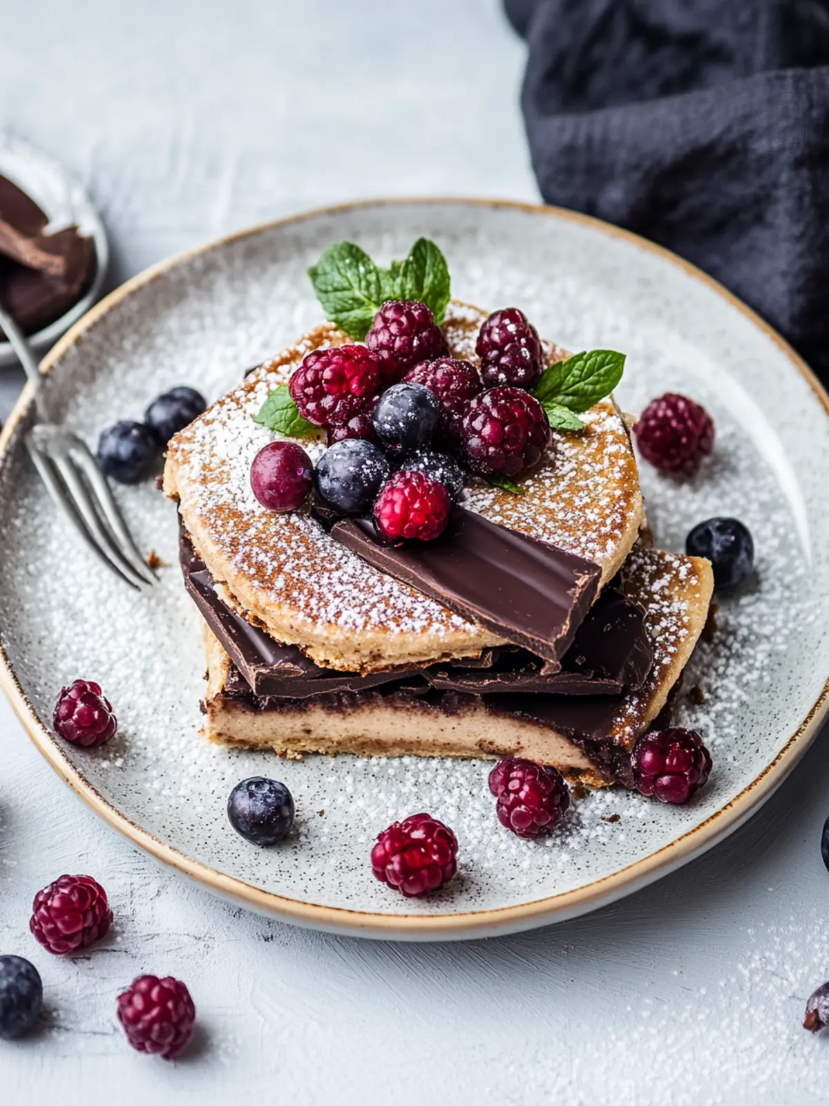 Schokoladenstückchen-Pfannkuchen