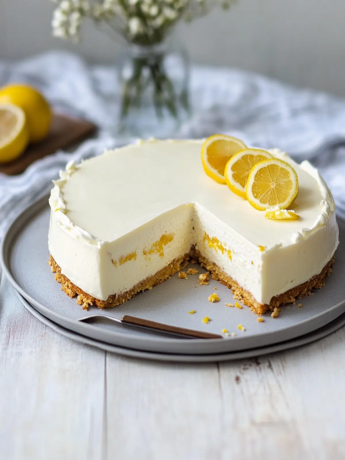 Philadelphia-Torte mit Zitrone – einfaches Rezept ohne Backen