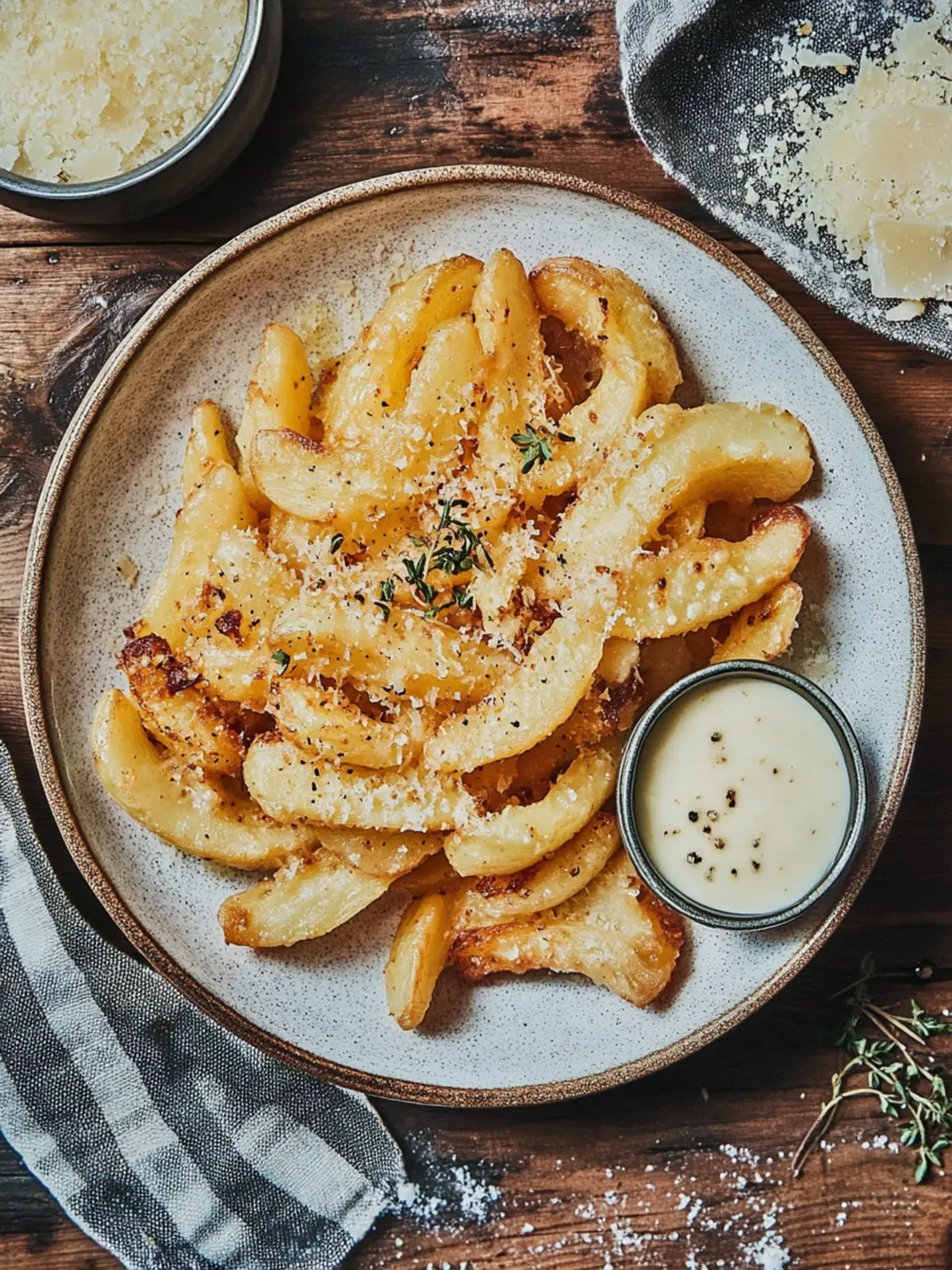 Knoblauch Parmesan Pommes