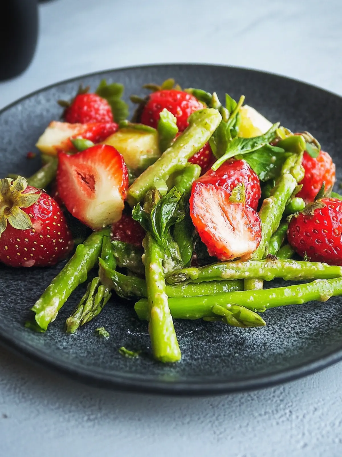 Grüner Spargel – Erdbeer – Salat