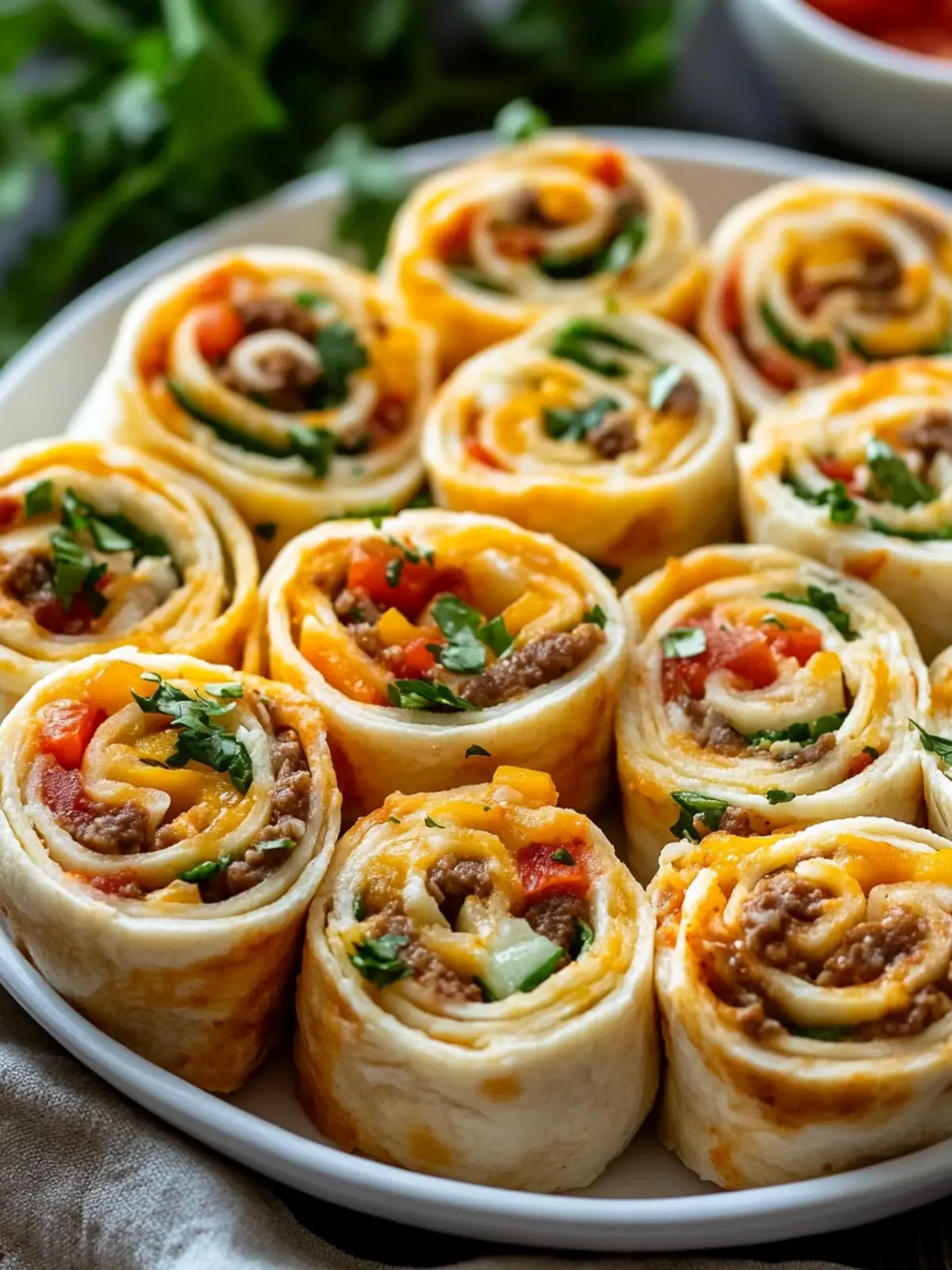 Leckere Taco Pinwheels – Ideal für jede Party und Appetizer