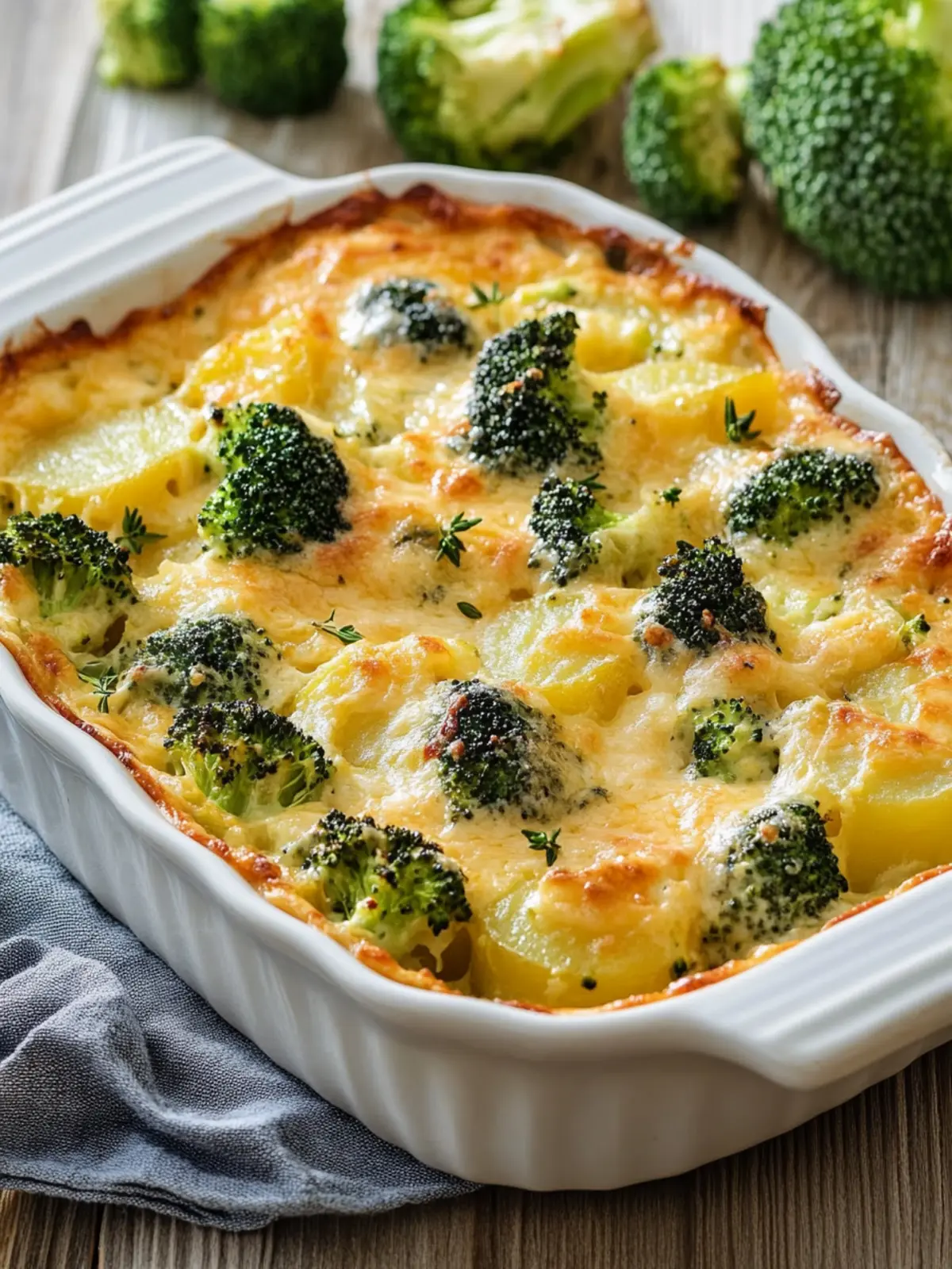 This broccoli potato casserole is a real favorite from the oven