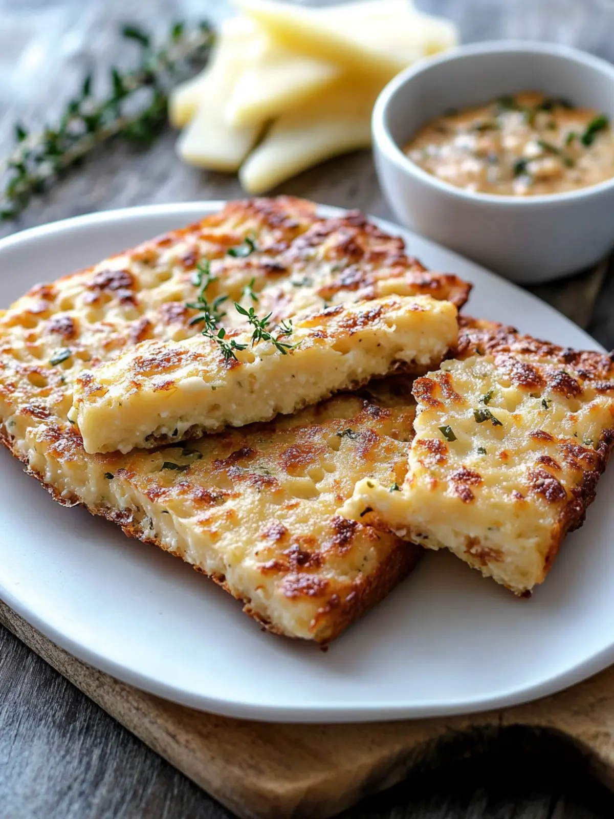 Keto Käse Knoblauchbrot