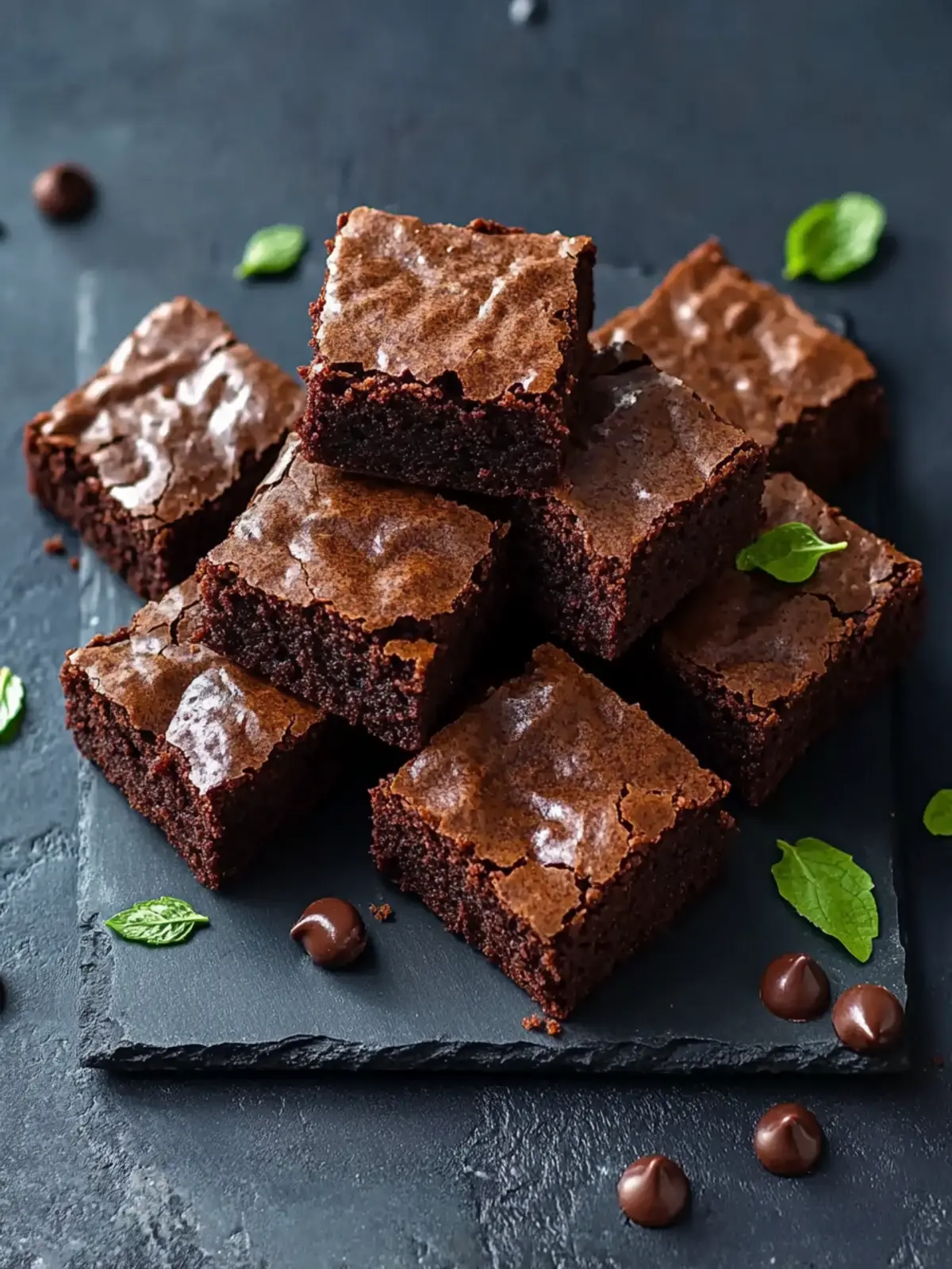 Proteinreiche Schokobrownies mit körnigem Frischkäse