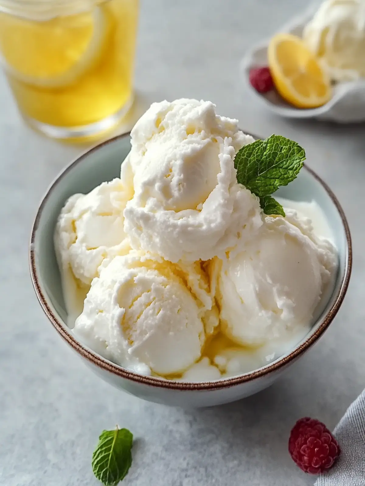 Joghurt Eis ohne Eismaschine Rezept mit schneller Zubereitung