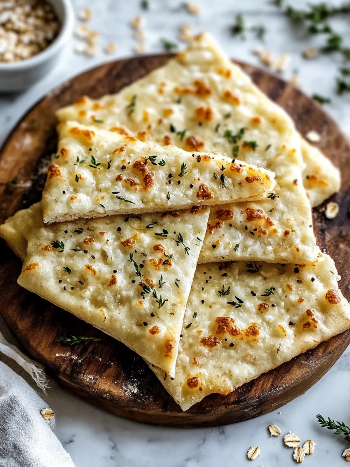 Oatmeal yogurt flatbread - delicious, healthy, and prepared in a flash