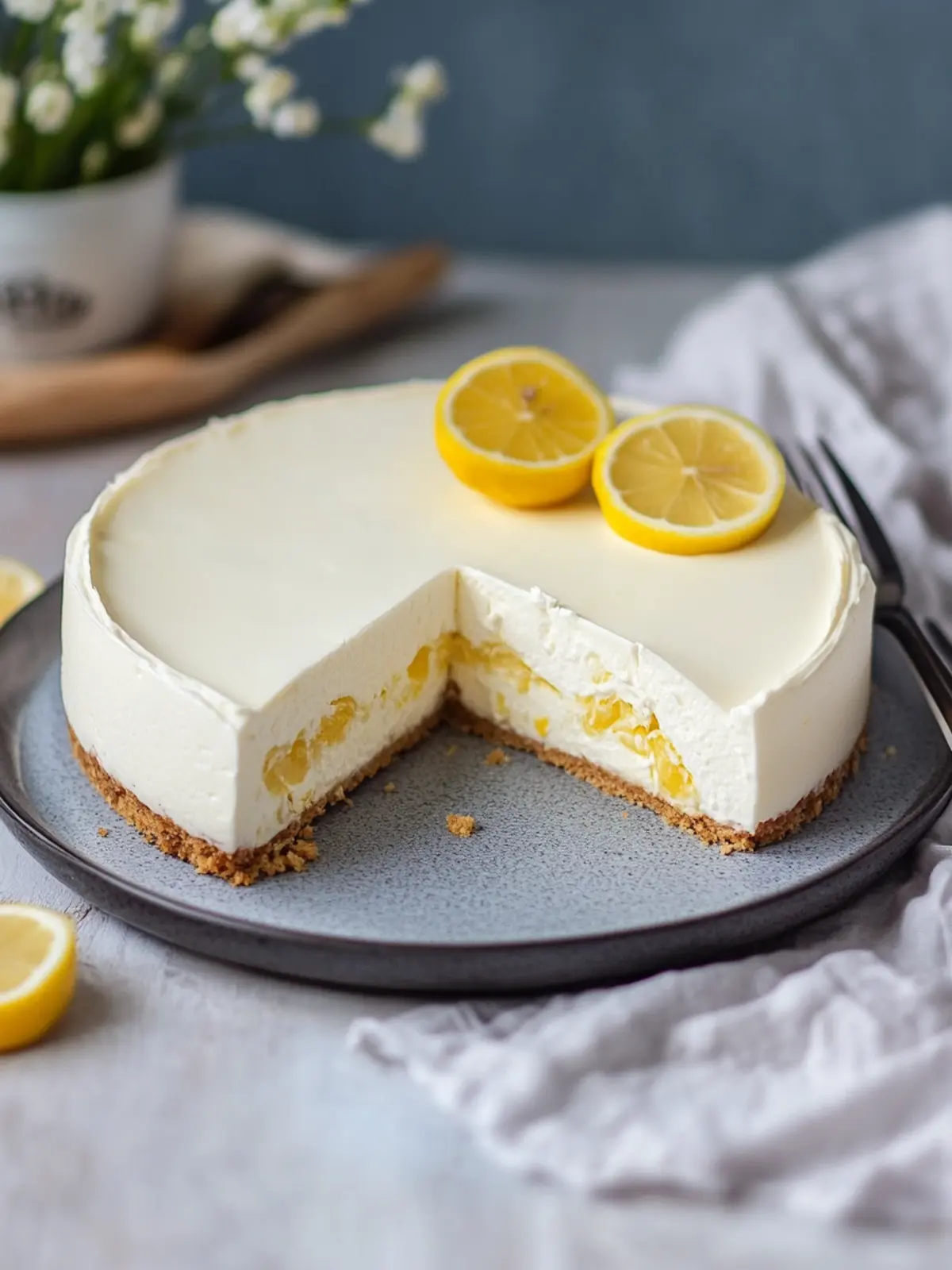 Philadelphia-Torte mit Zitrone – einfaches Rezept ohne Backen