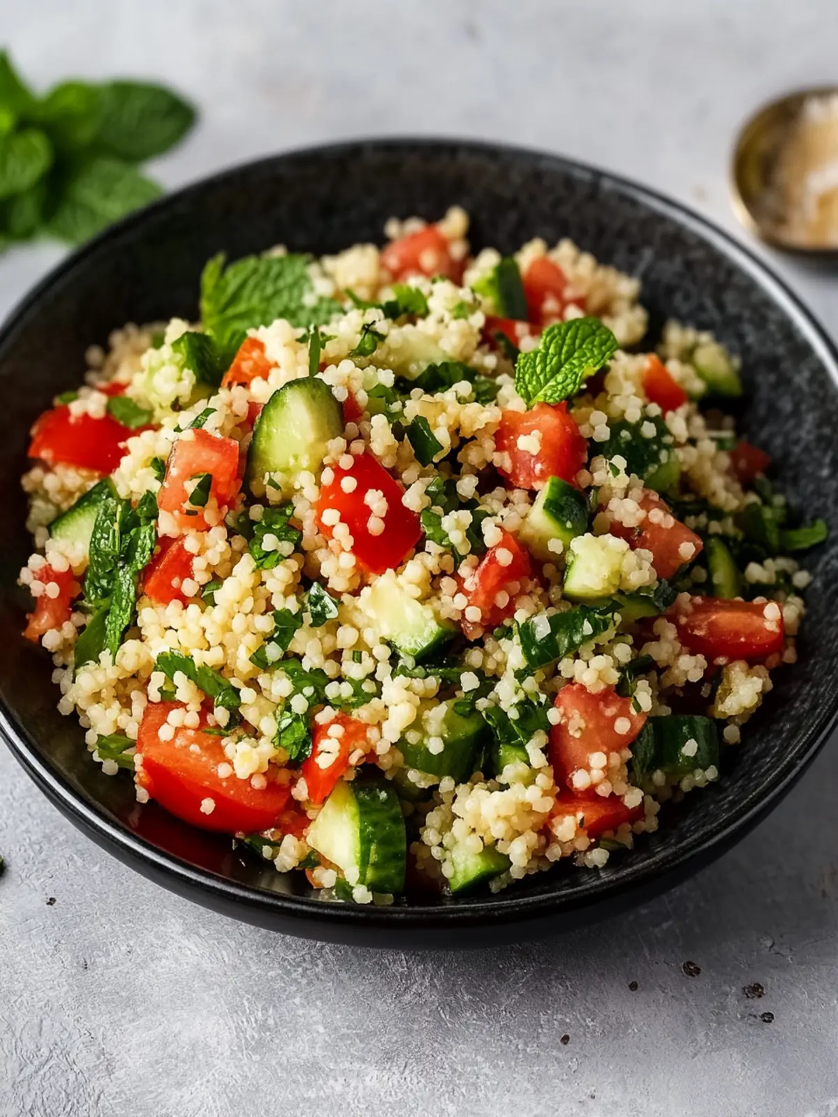 This couscous salad with mint is the perfect summer recipe