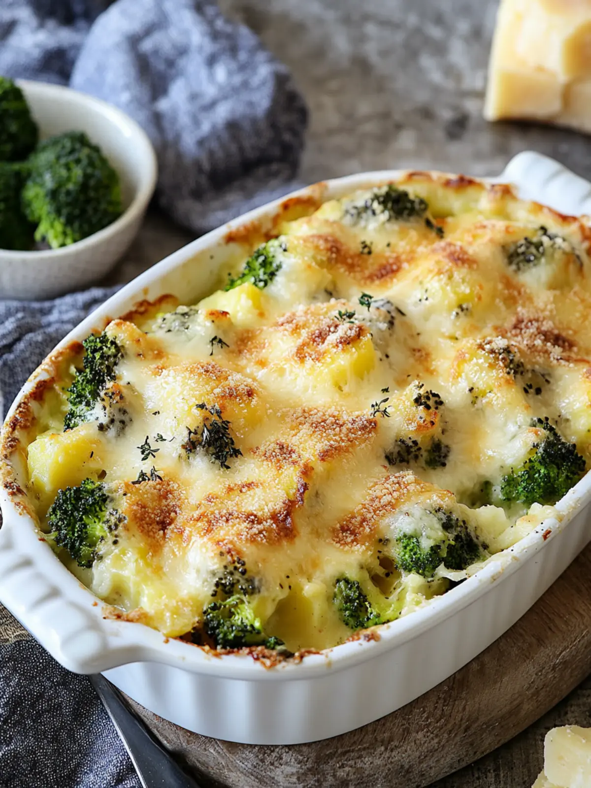 Kartoffelgratin mit Brokkoli